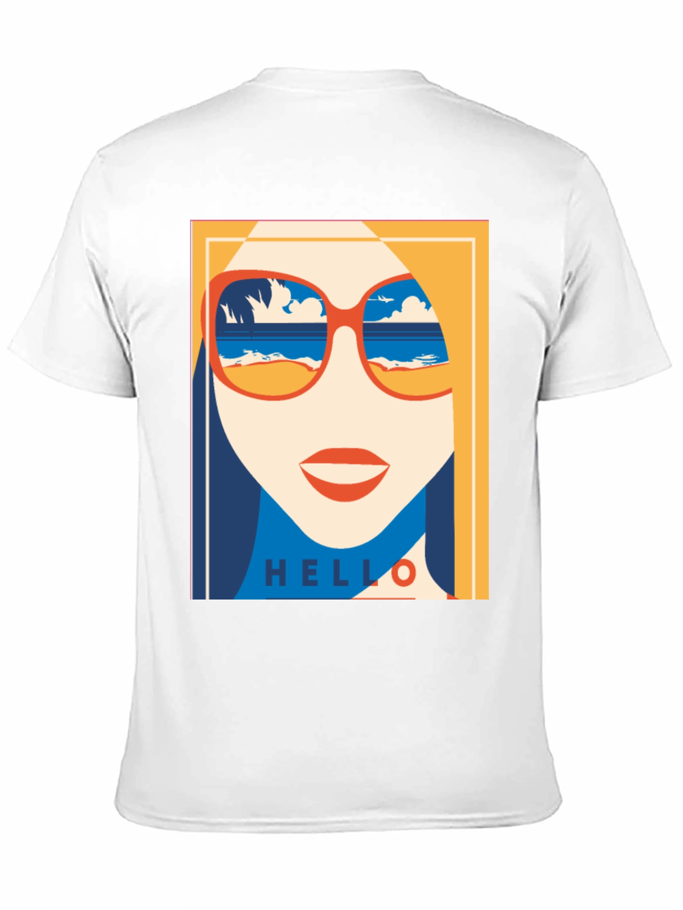 Summer Vibe Graphic Tee - Retro Beach Sunglasses T-Shirt
