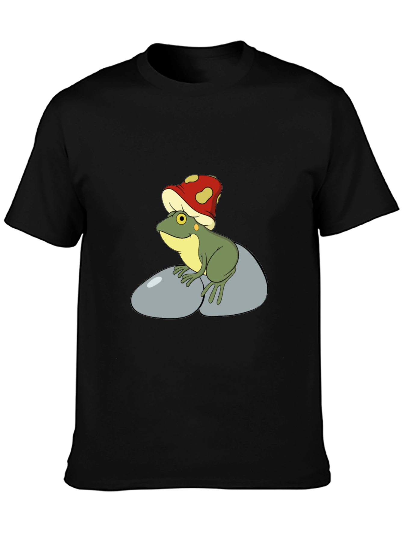Frog with Mushroom Hat Graphic Tee