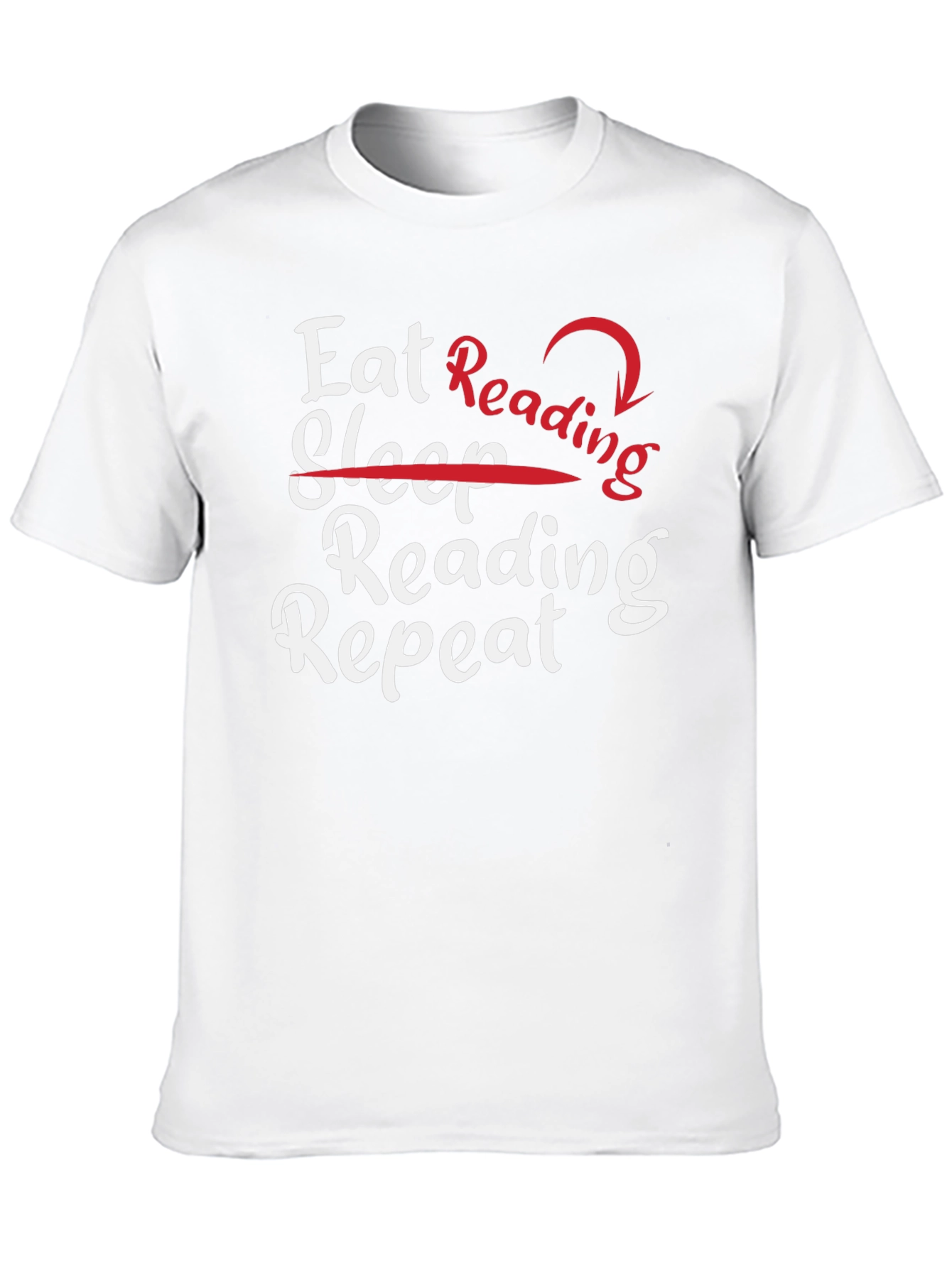 Eat Reading Repeat Black Graphic Tee