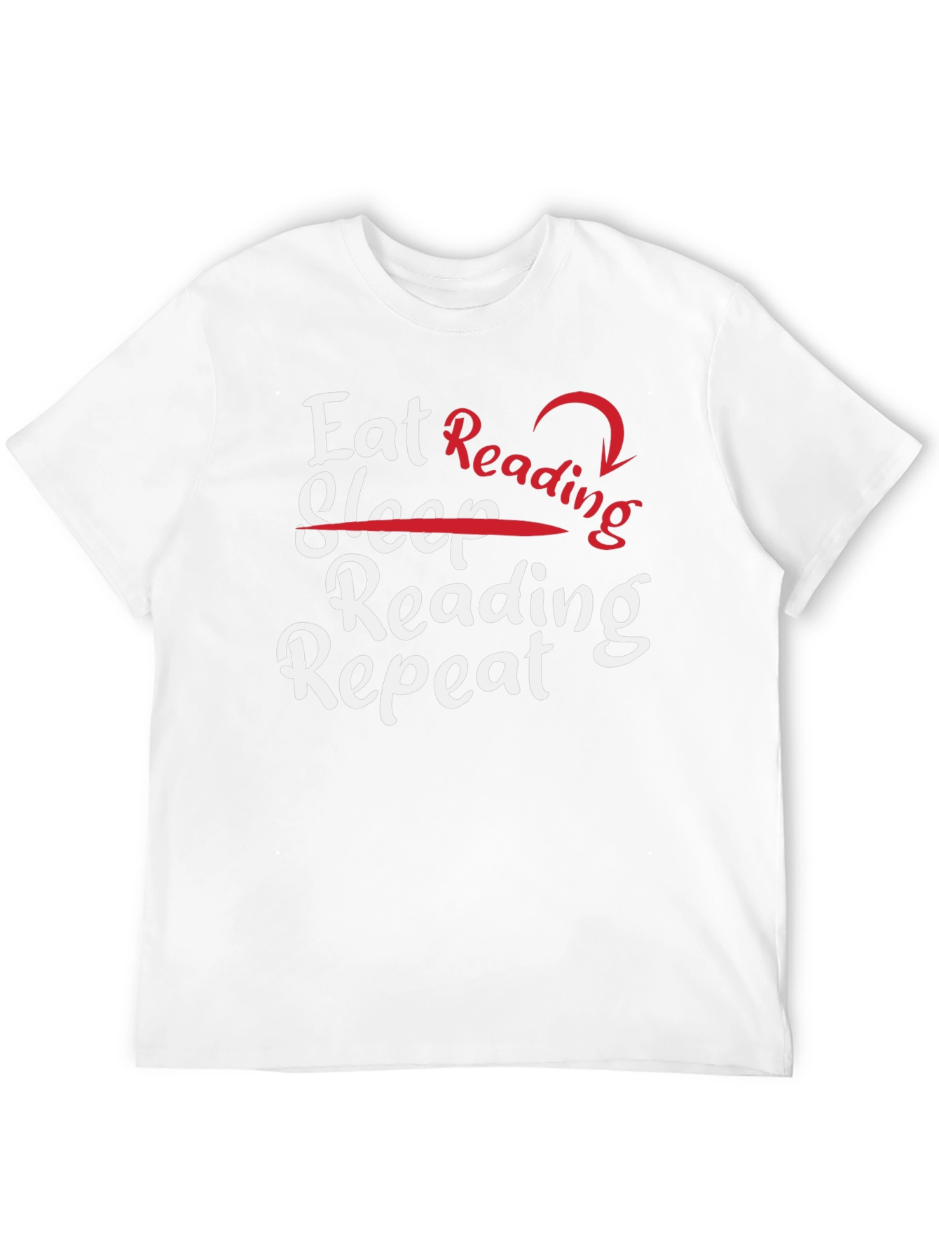 Eat Reading Repeat Black Graphic Tee
