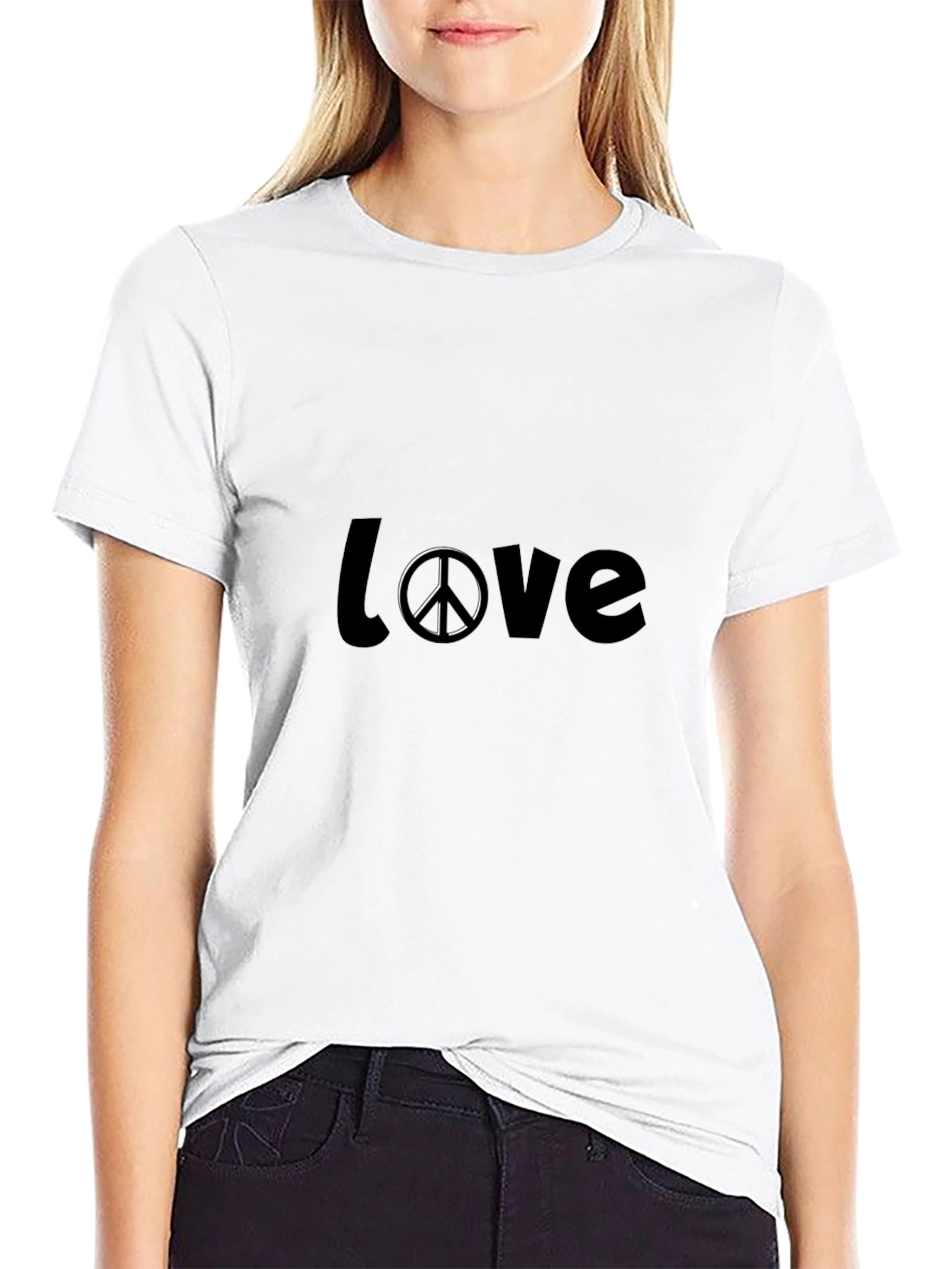 Love and Peace Black T-Shirt