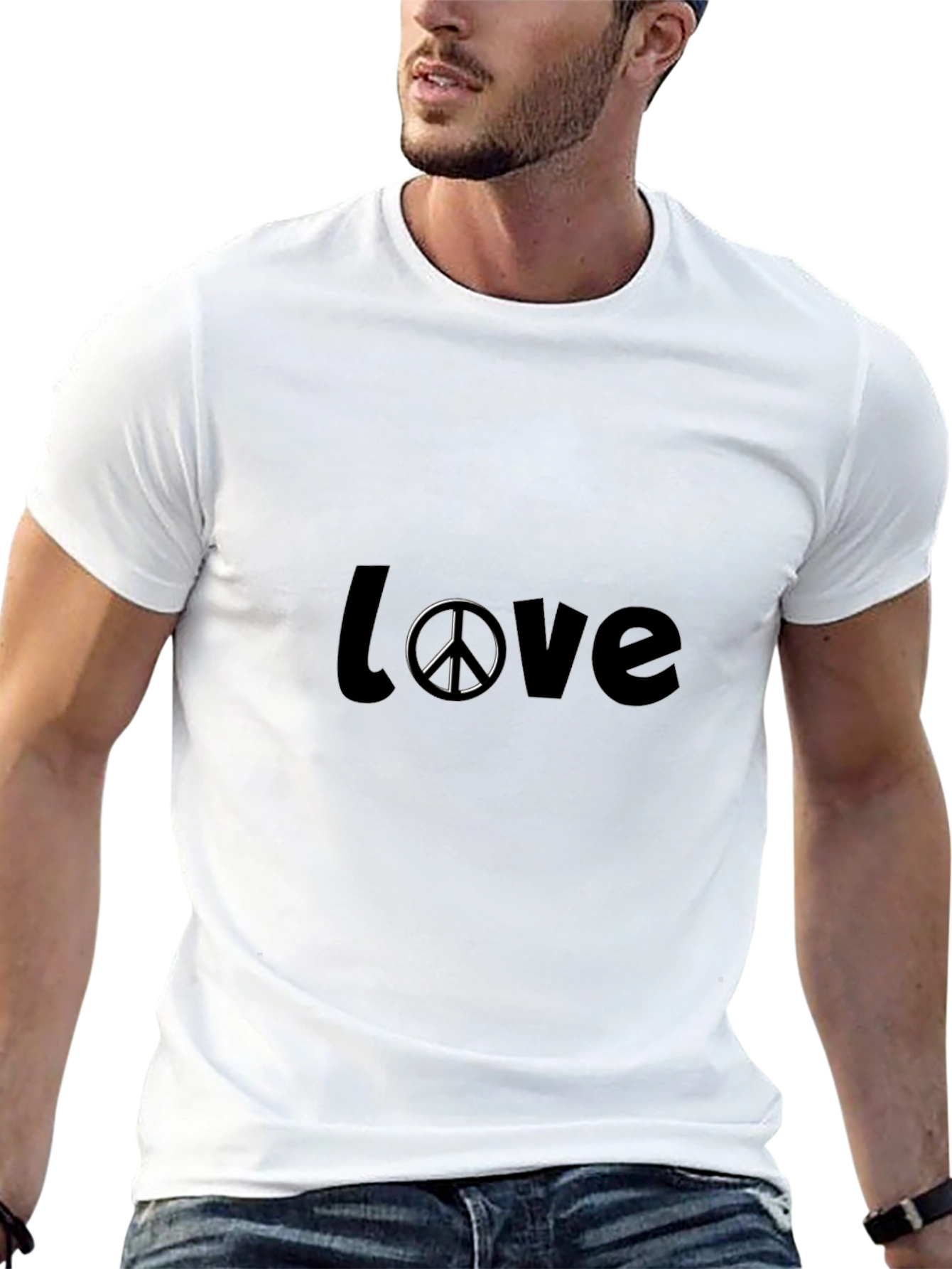 Love and Peace Black T-Shirt