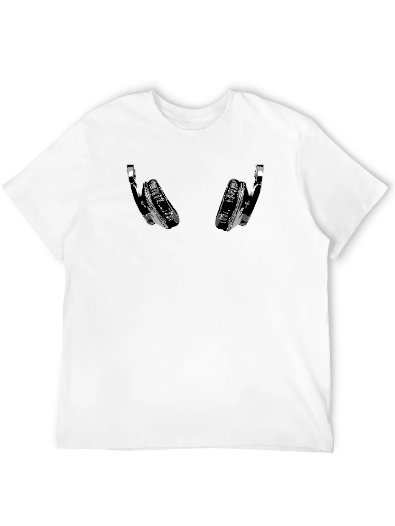 Headphone Graphic Tee - Black