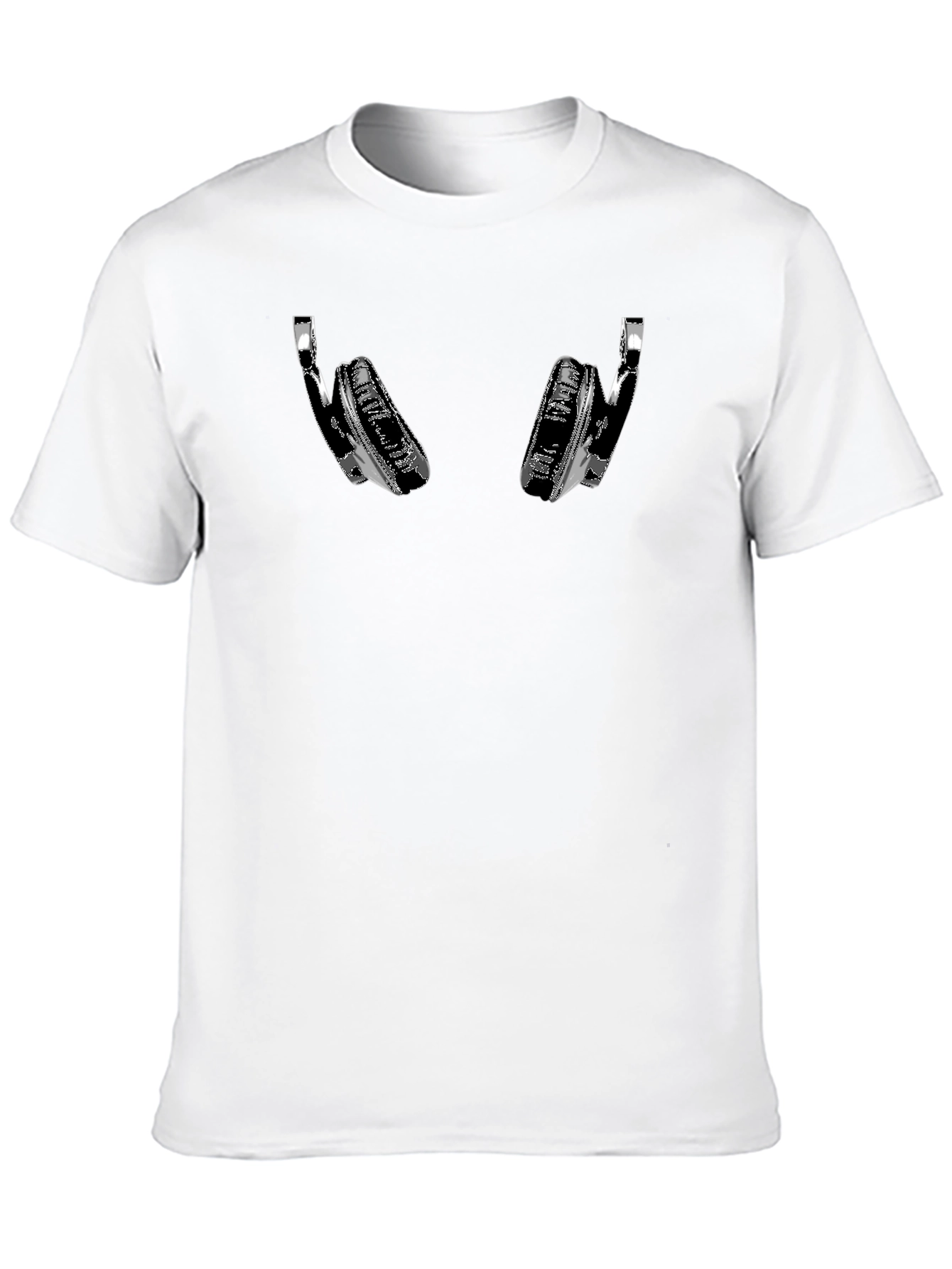 Headphone Graphic Tee - Black