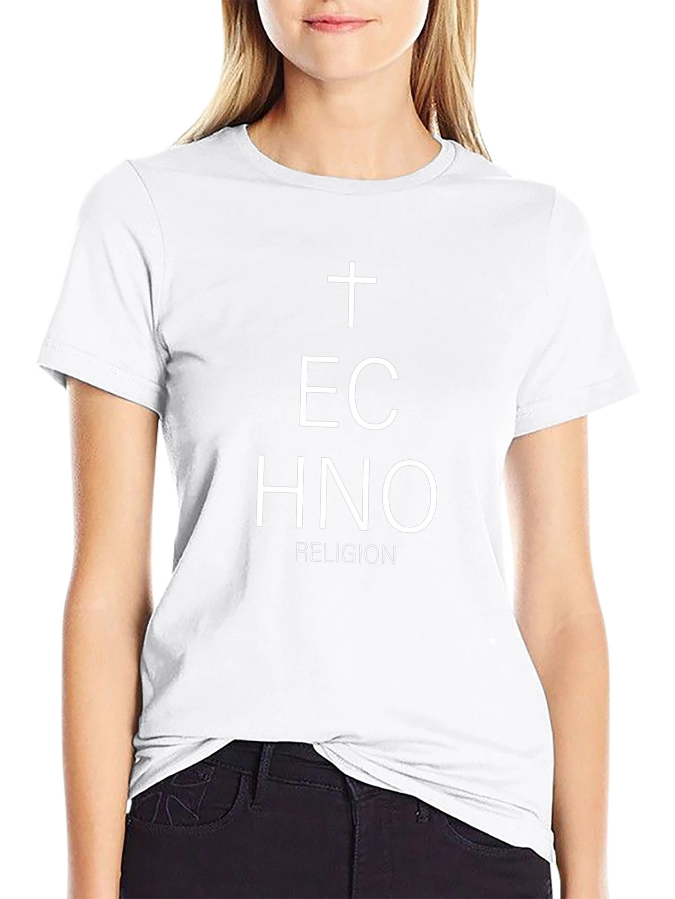 Techno Religion Black T-Shirt