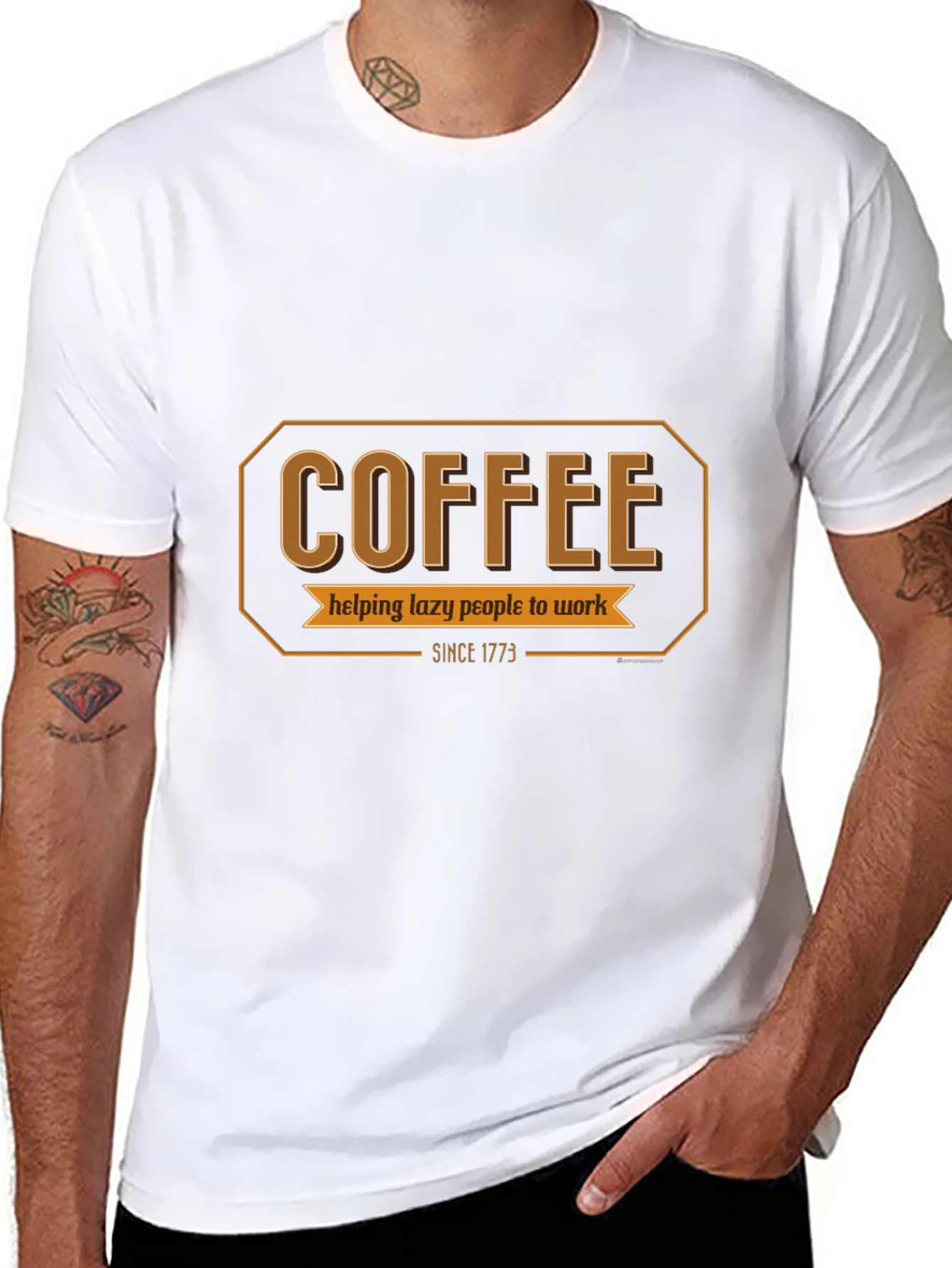 Coffee Helping Lazy People Work T-Shirt