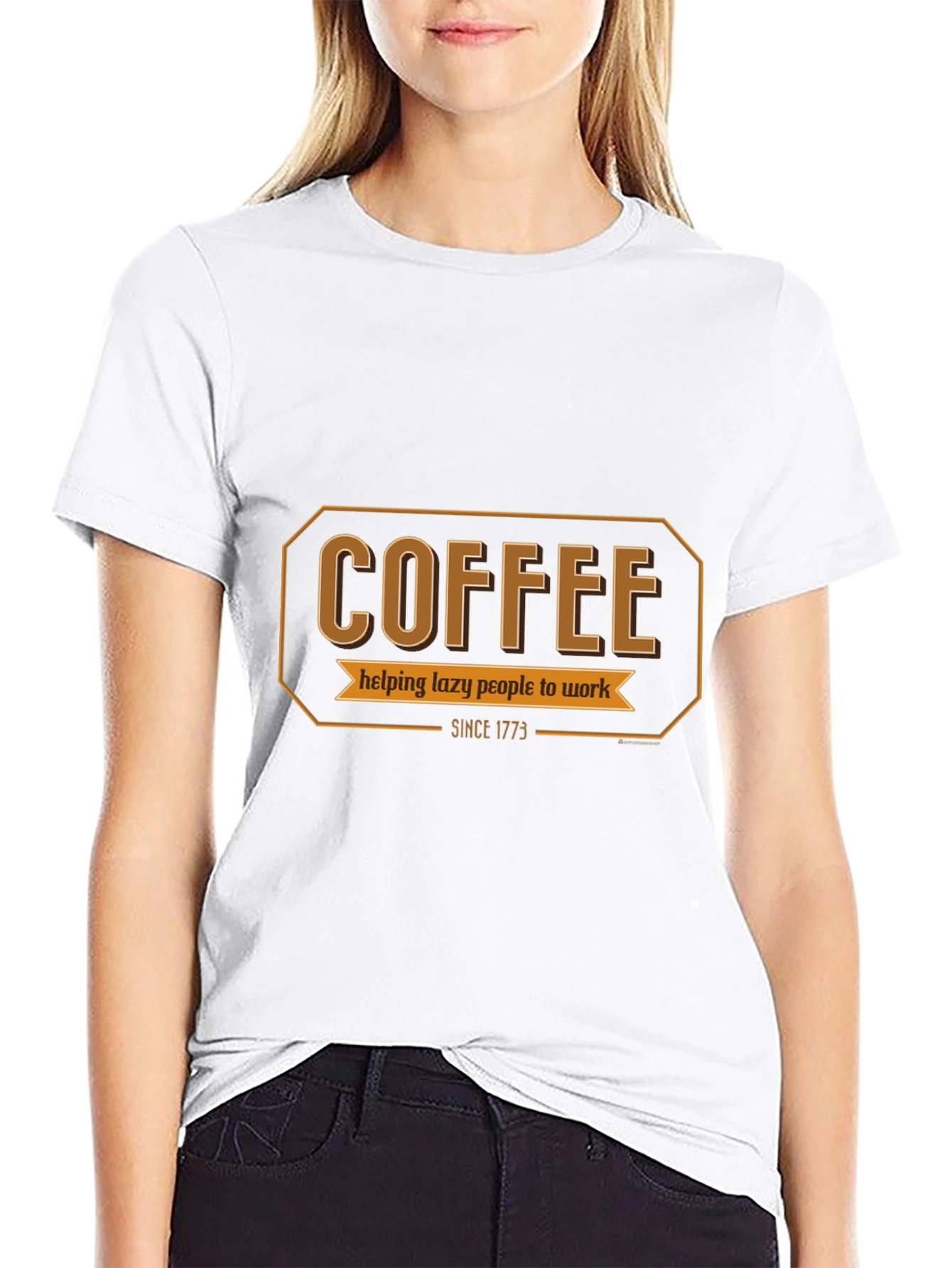 Coffee Helping Lazy People Work T-Shirt