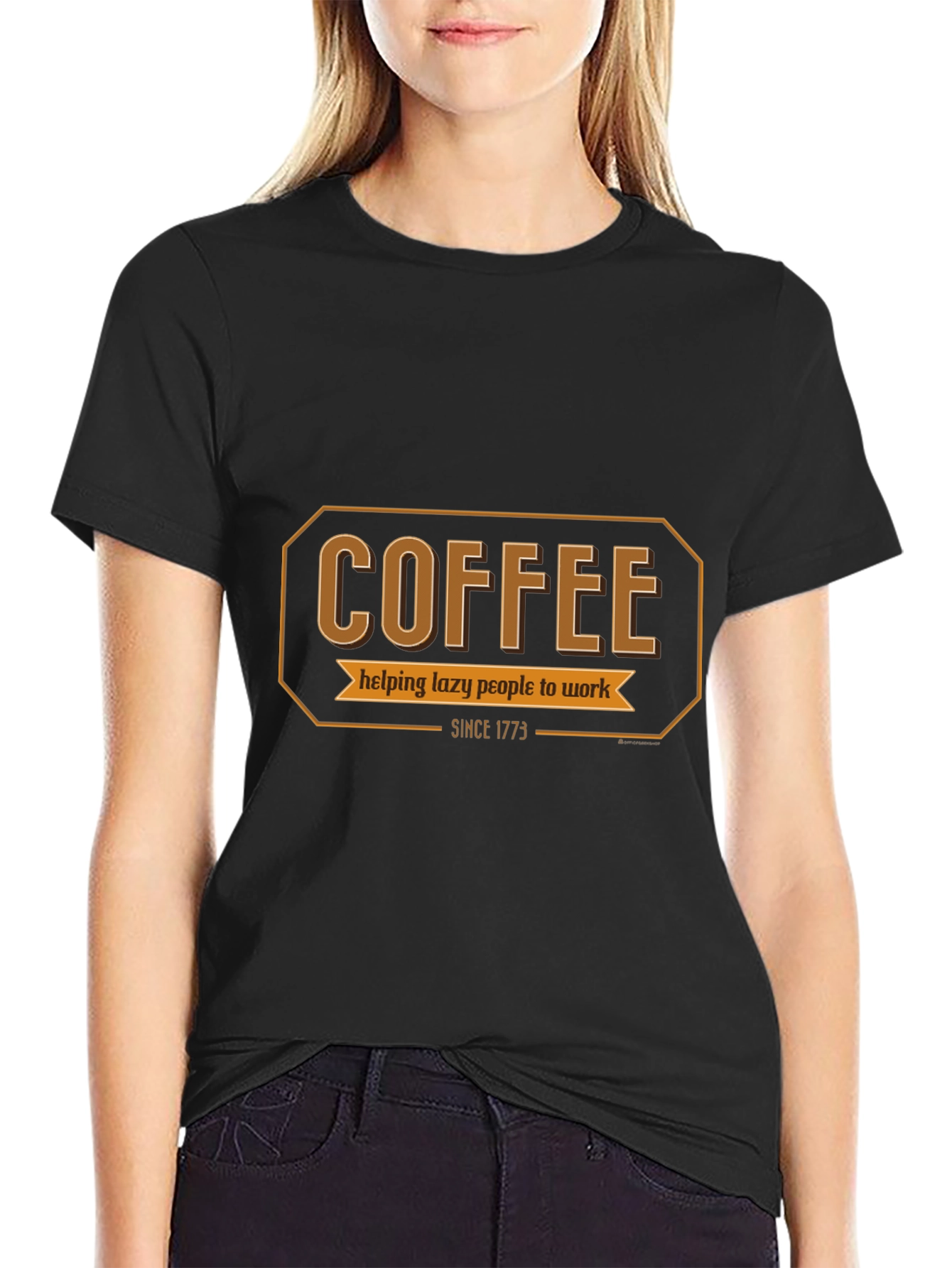 Coffee Helping Lazy People Work T-Shirt