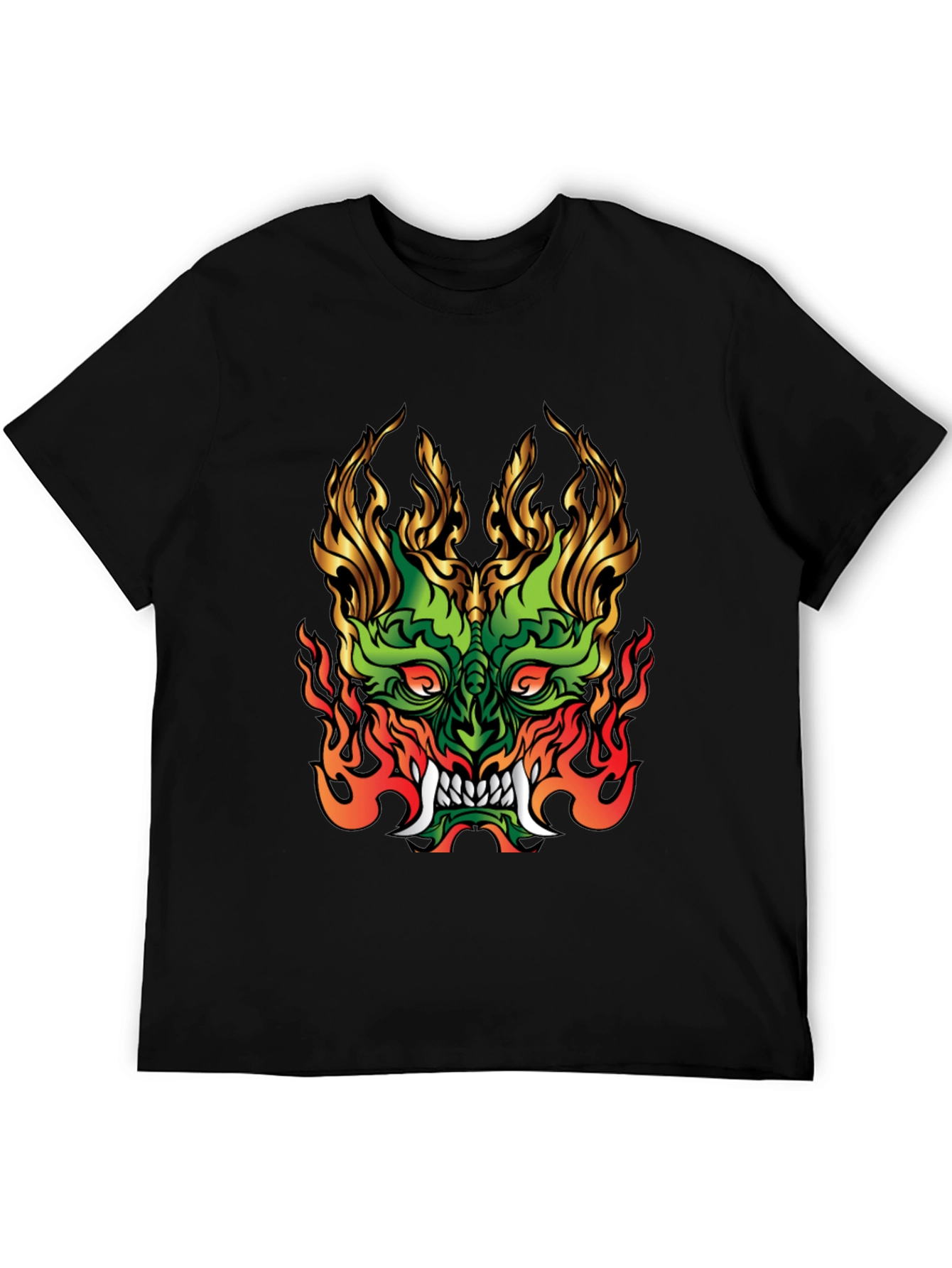 Fiery Dragon Graphic Tee - Bold Statement Shirt