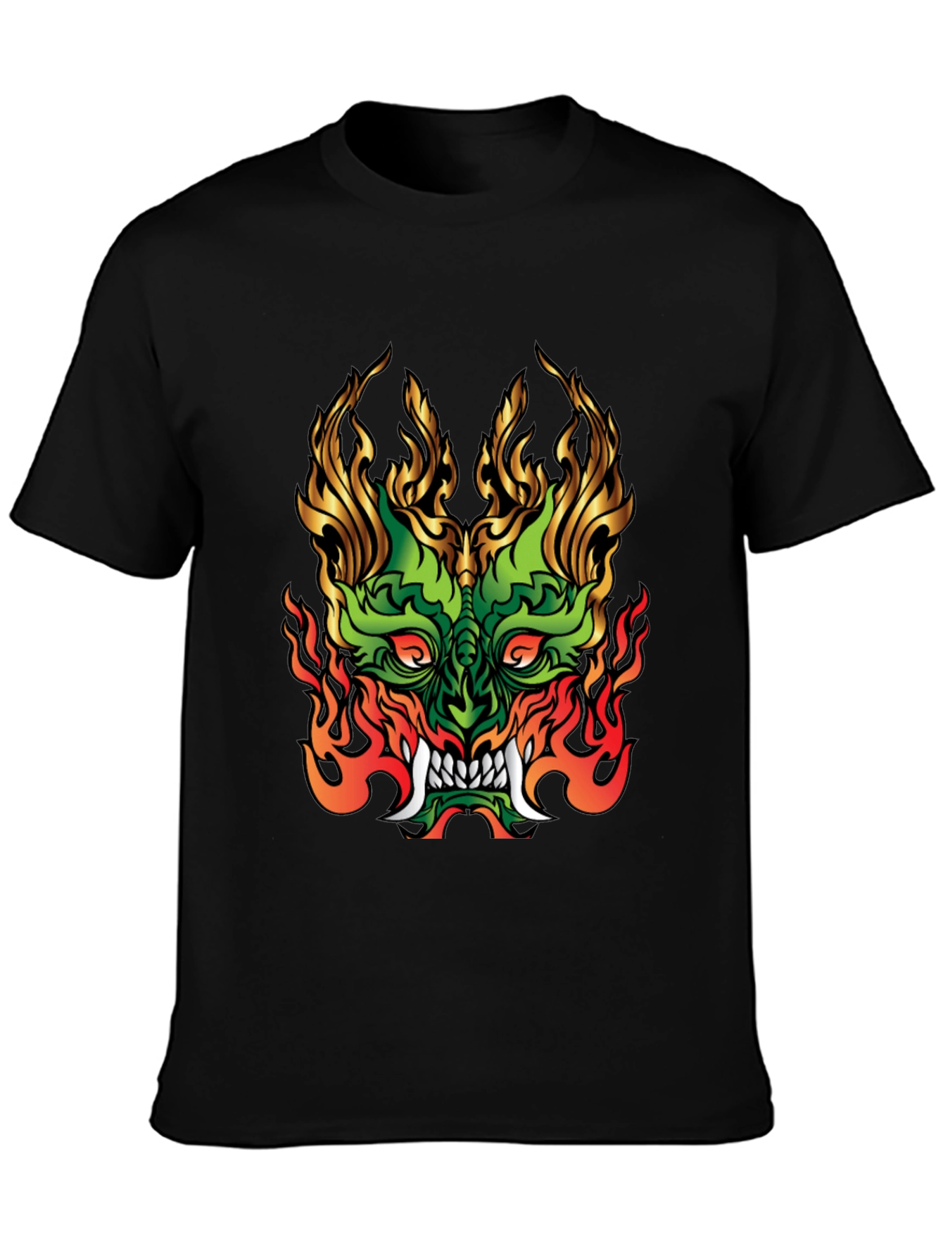 Fiery Dragon Graphic Tee - Bold Statement Shirt
