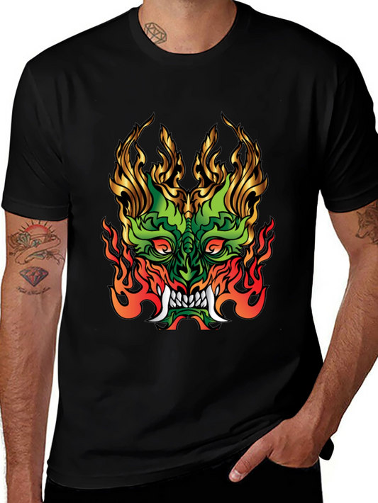 Fiery Dragon Graphic Tee - Bold Statement Shirt