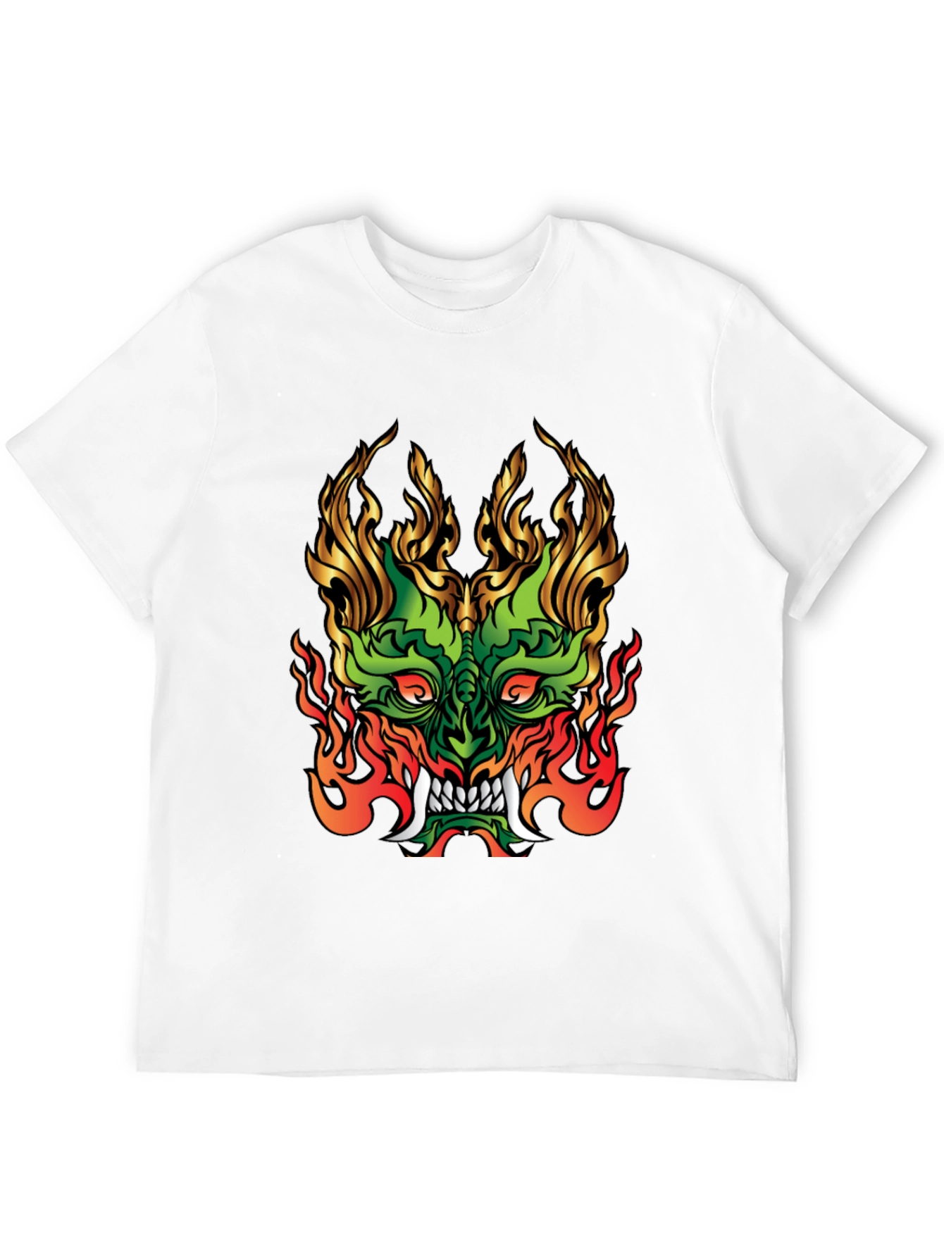 Fiery Dragon Graphic Tee - Bold Statement Shirt