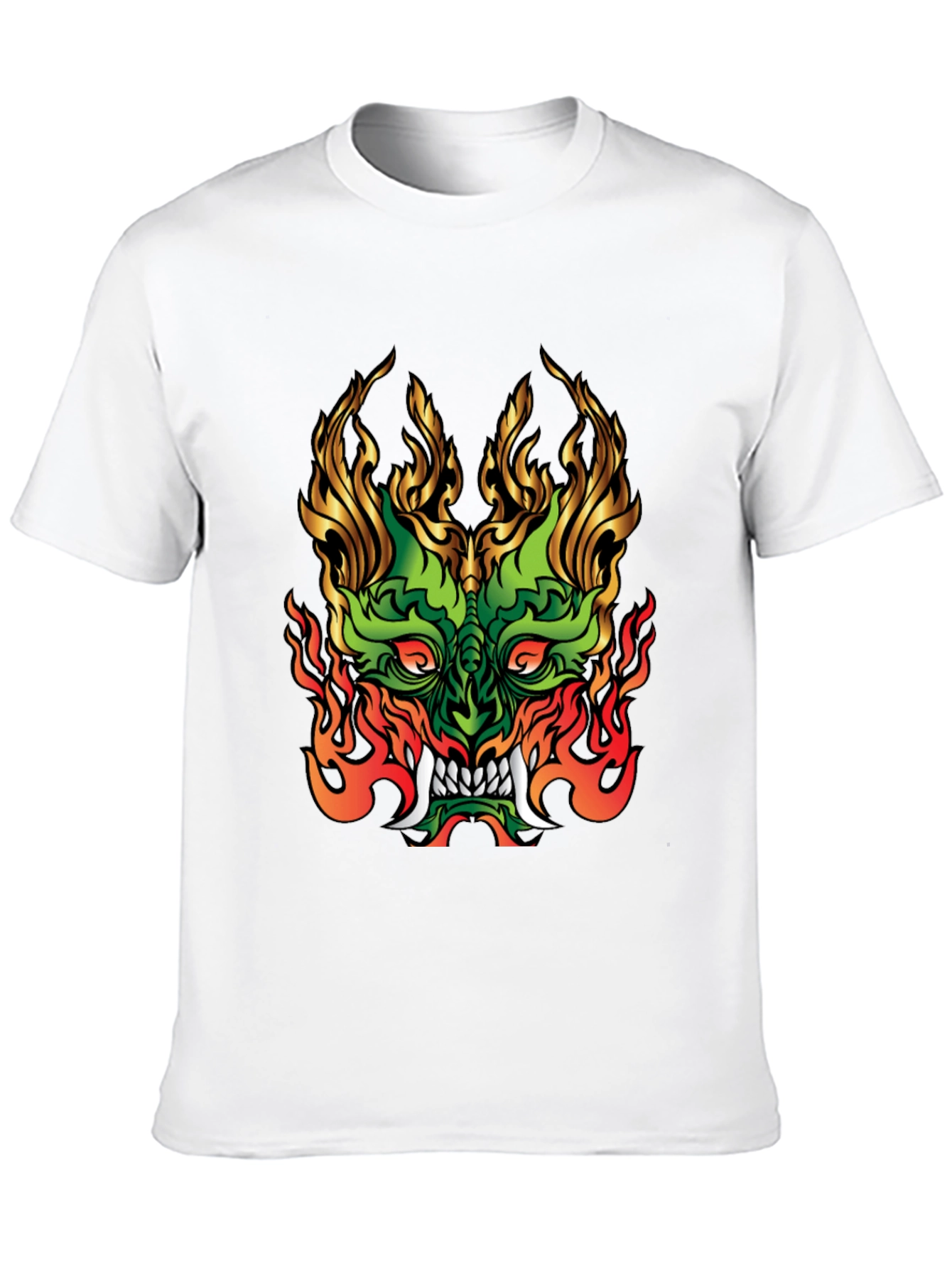 Fiery Dragon Graphic Tee - Bold Statement Shirt