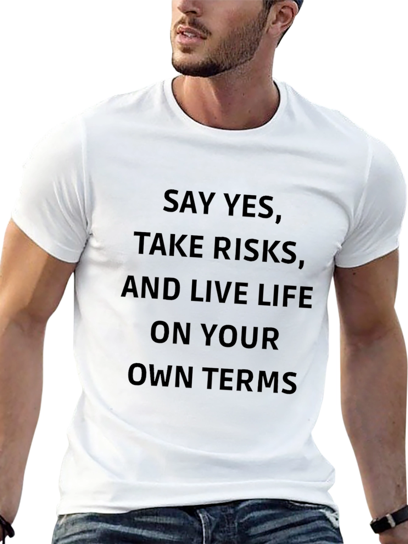 Inspirational T-Shirt - Say Yes Take Risks