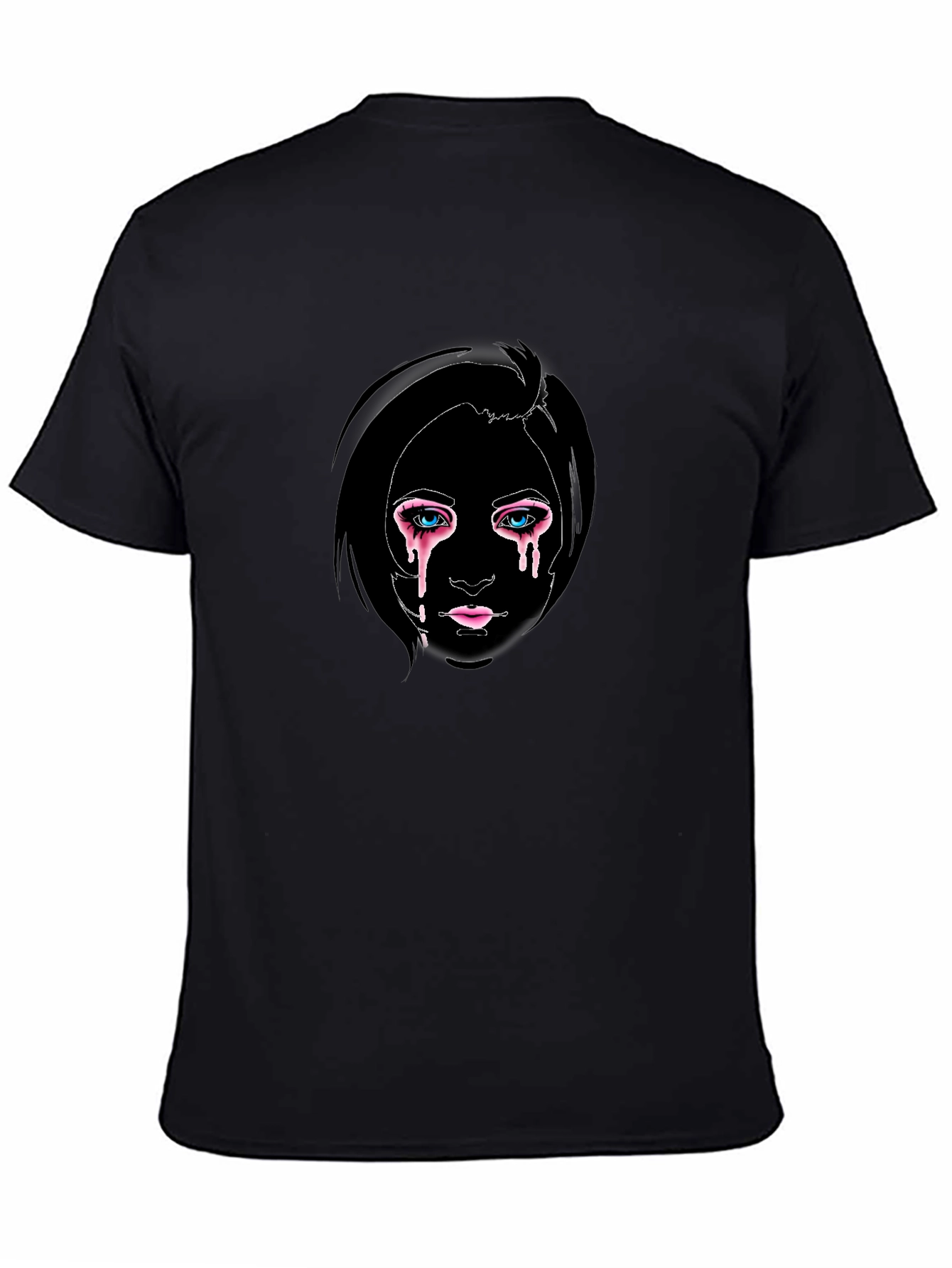 Emotional Drip Tee - Stylish Black Graphic T-Shirt