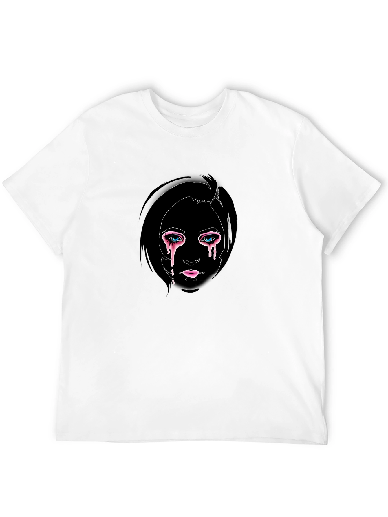 Emotional Drip Tee - Stylish Black Graphic T-Shirt