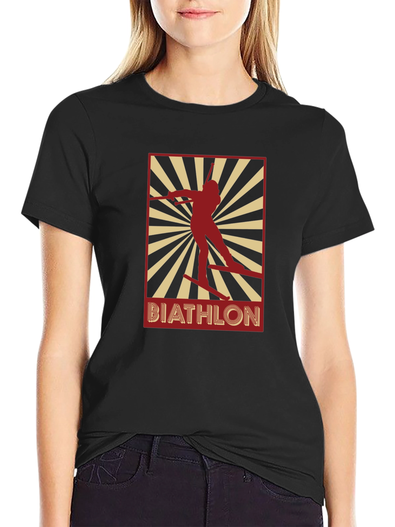 Biathlon Graphic T-Shirt - Black Unisex Tee
