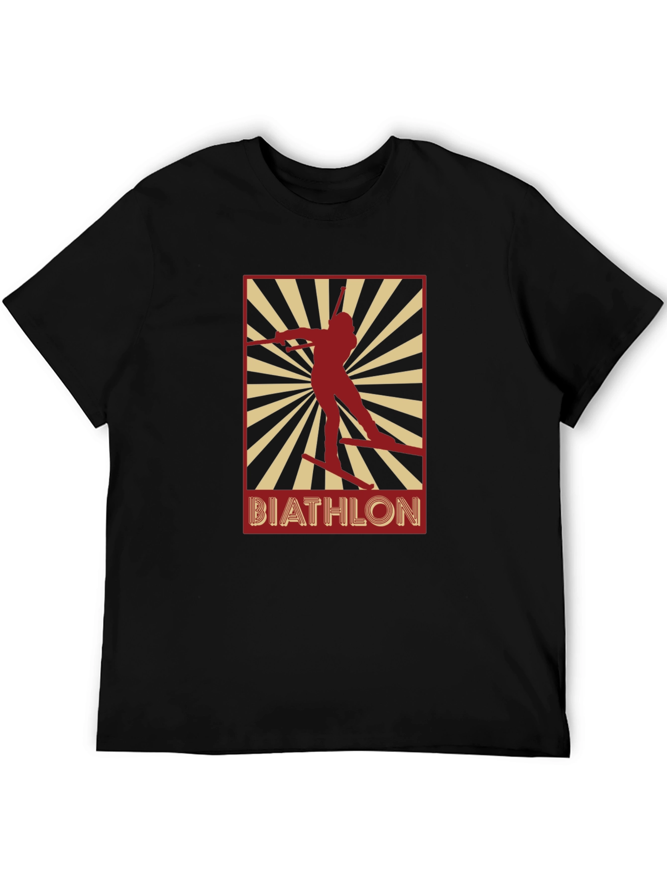 Biathlon Graphic T-Shirt - Black Unisex Tee