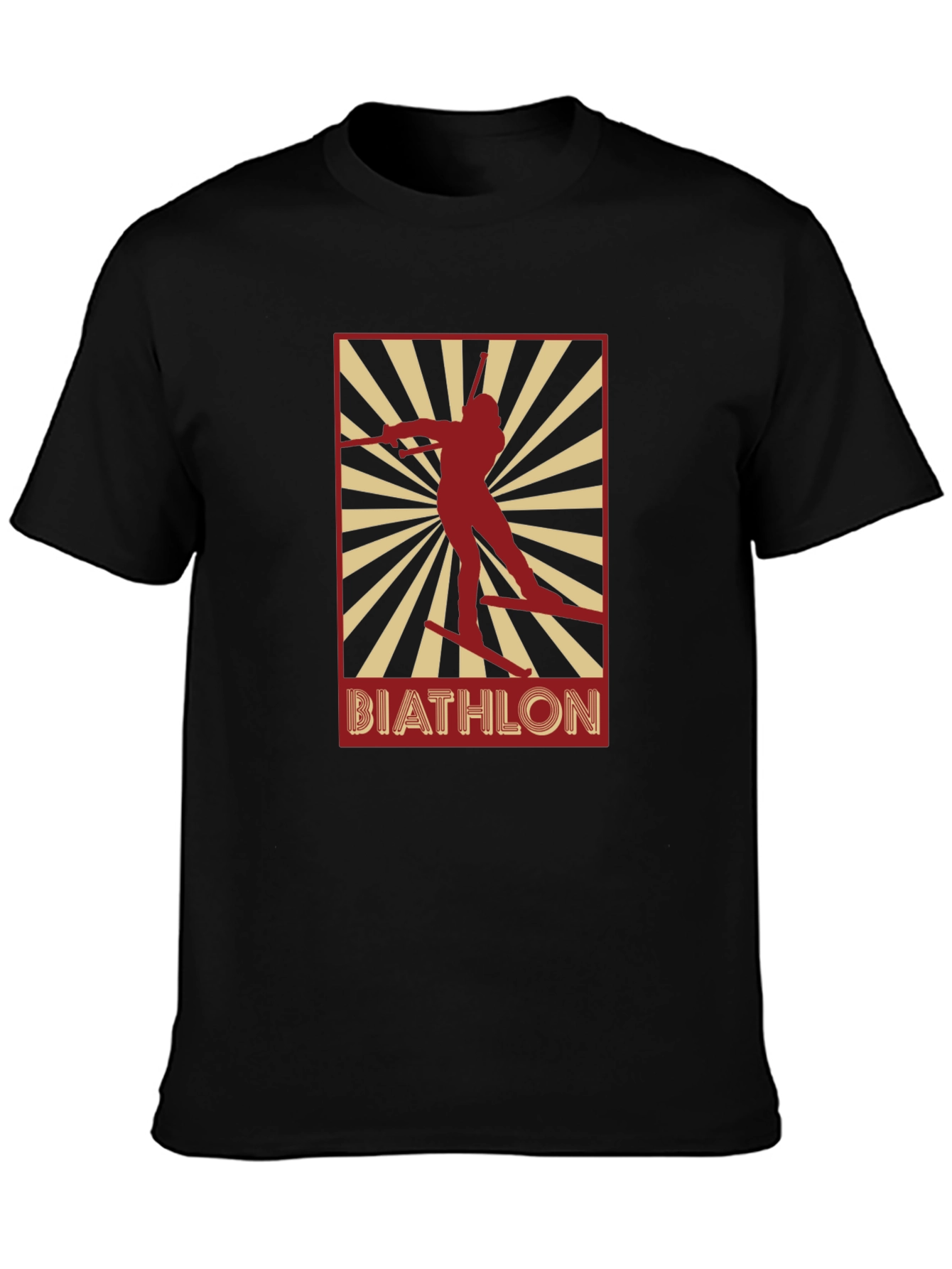 Biathlon Graphic T-Shirt - Black Unisex Tee