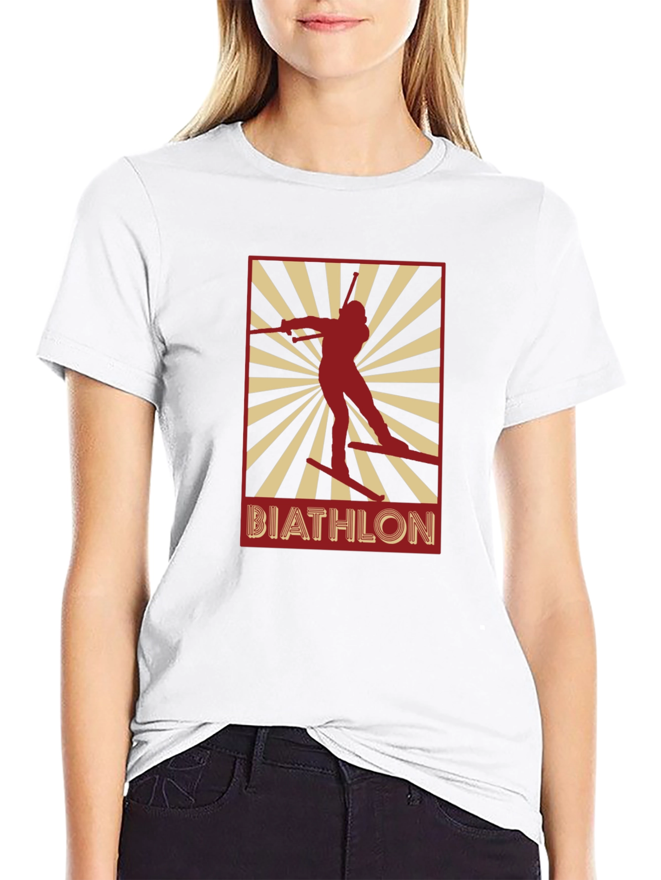 Biathlon Graphic T-Shirt - Black Unisex Tee