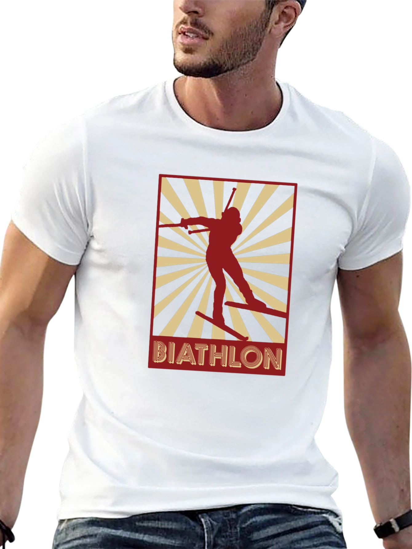 Biathlon Graphic T-Shirt - Black Unisex Tee