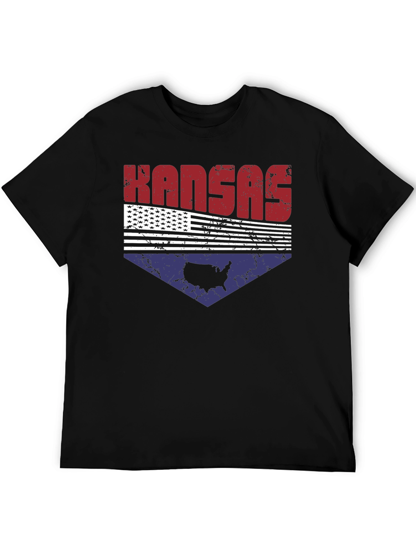 Kansas USA Flag Graphic Tee