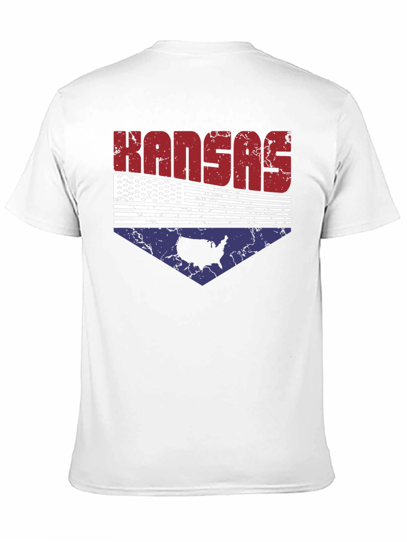 Kansas USA Flag Graphic Tee