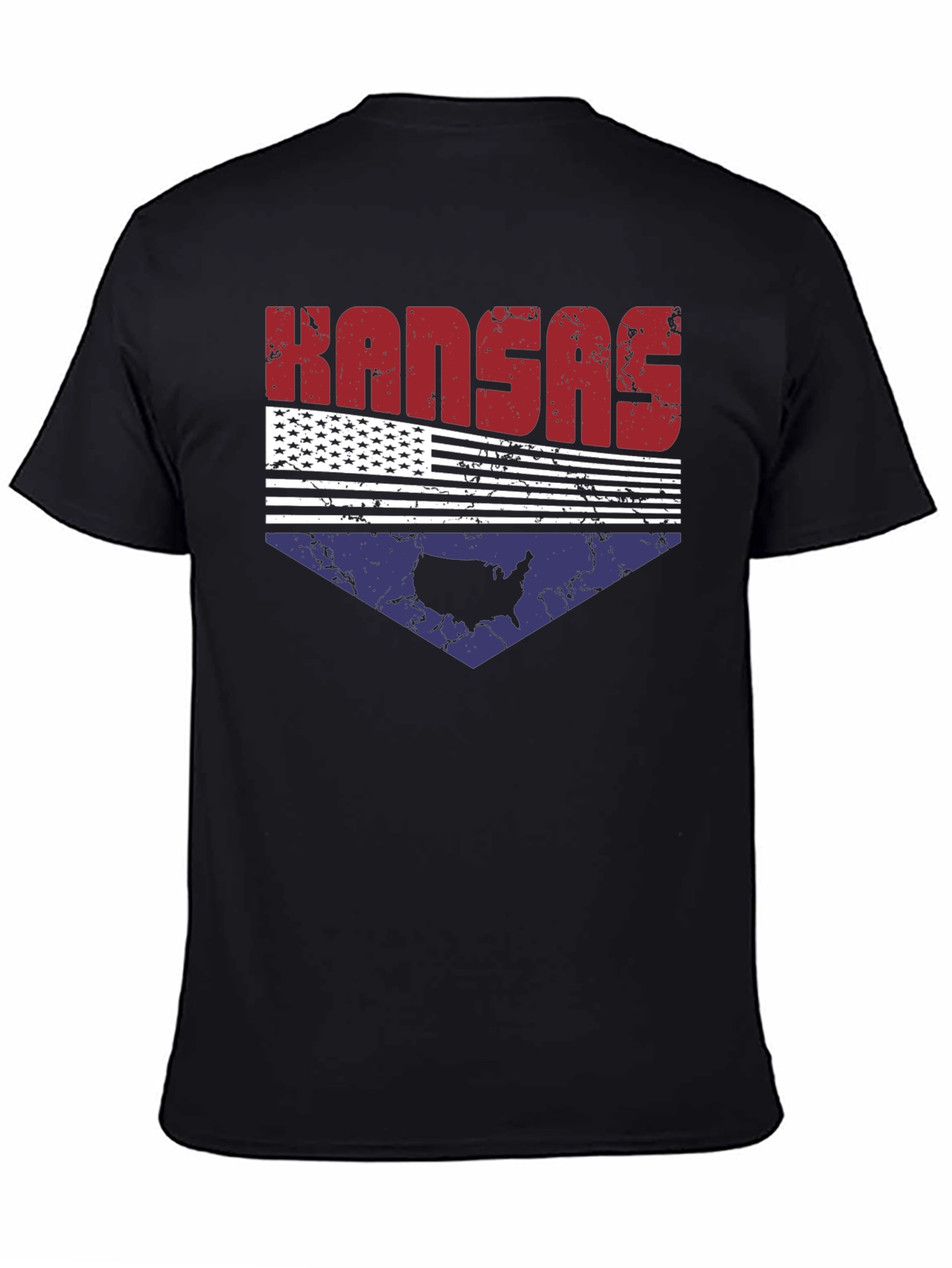Kansas USA Flag Graphic Tee