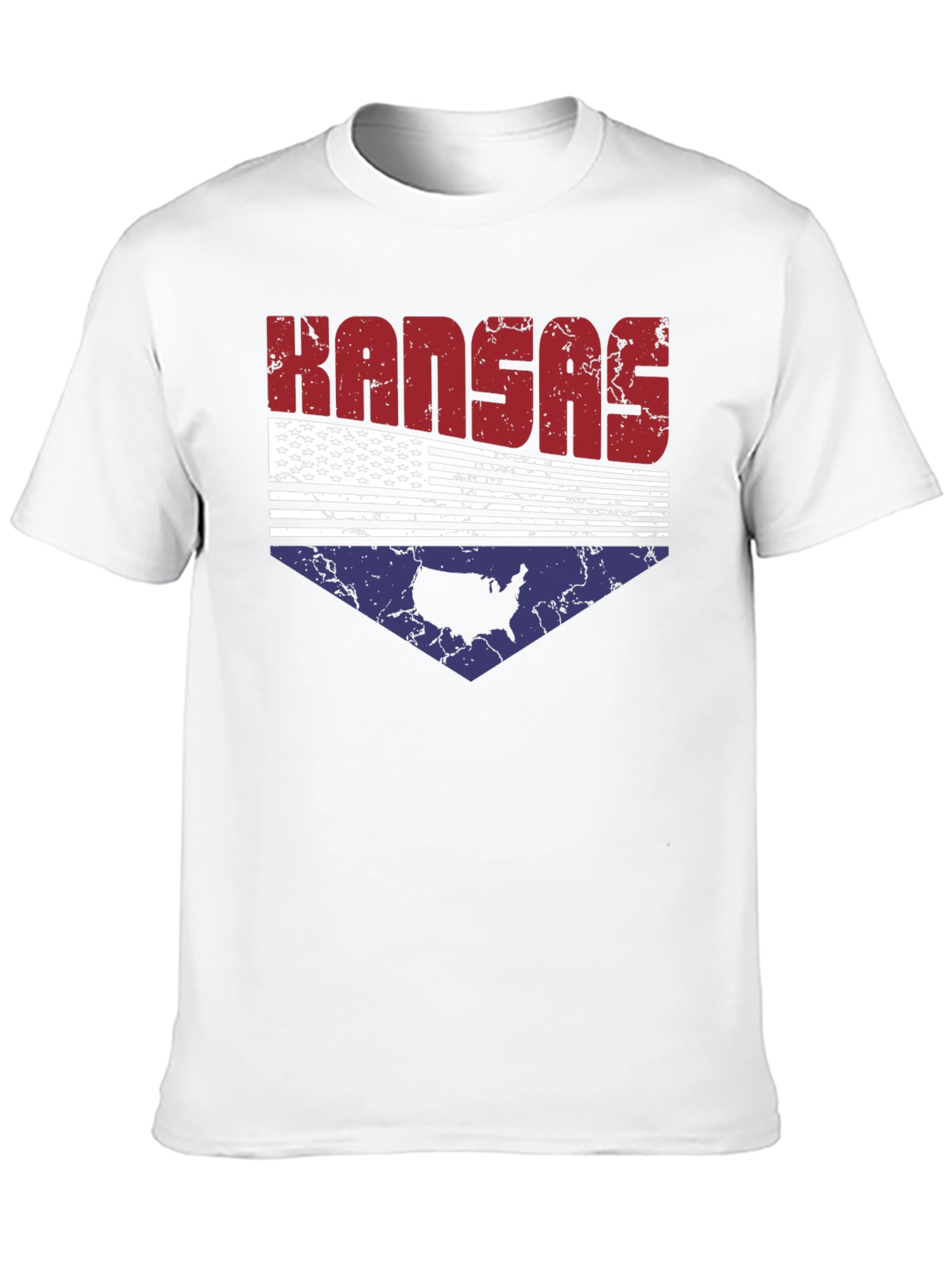 Kansas USA Flag Graphic Tee