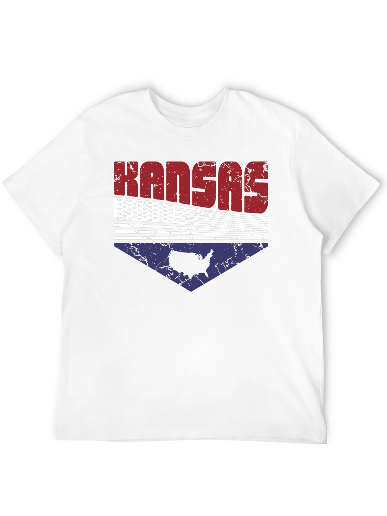 Kansas USA Flag Graphic Tee