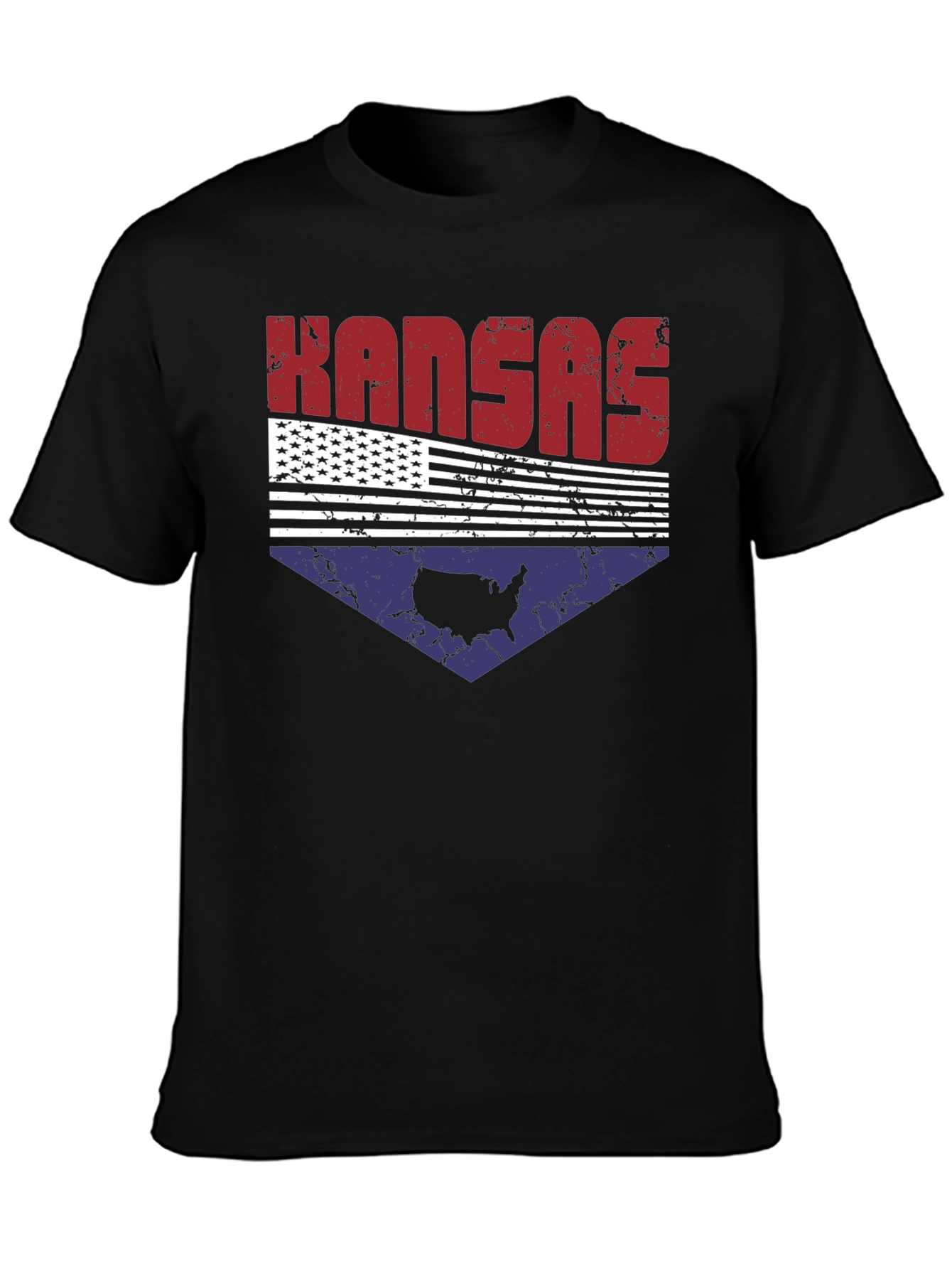 Kansas USA Flag Graphic Tee