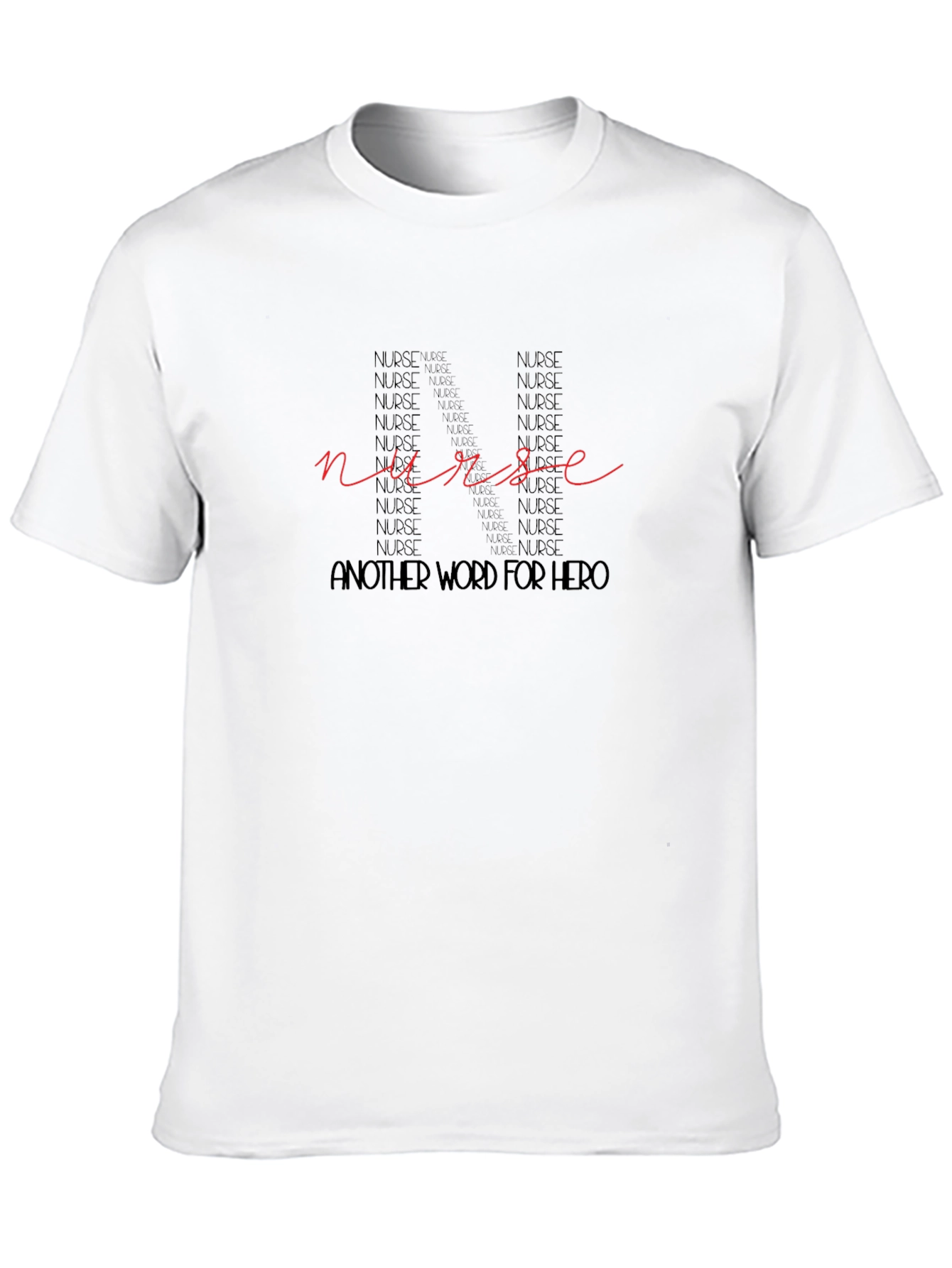 Nurse Hero Graphic T-Shirt - Black Casual Tee