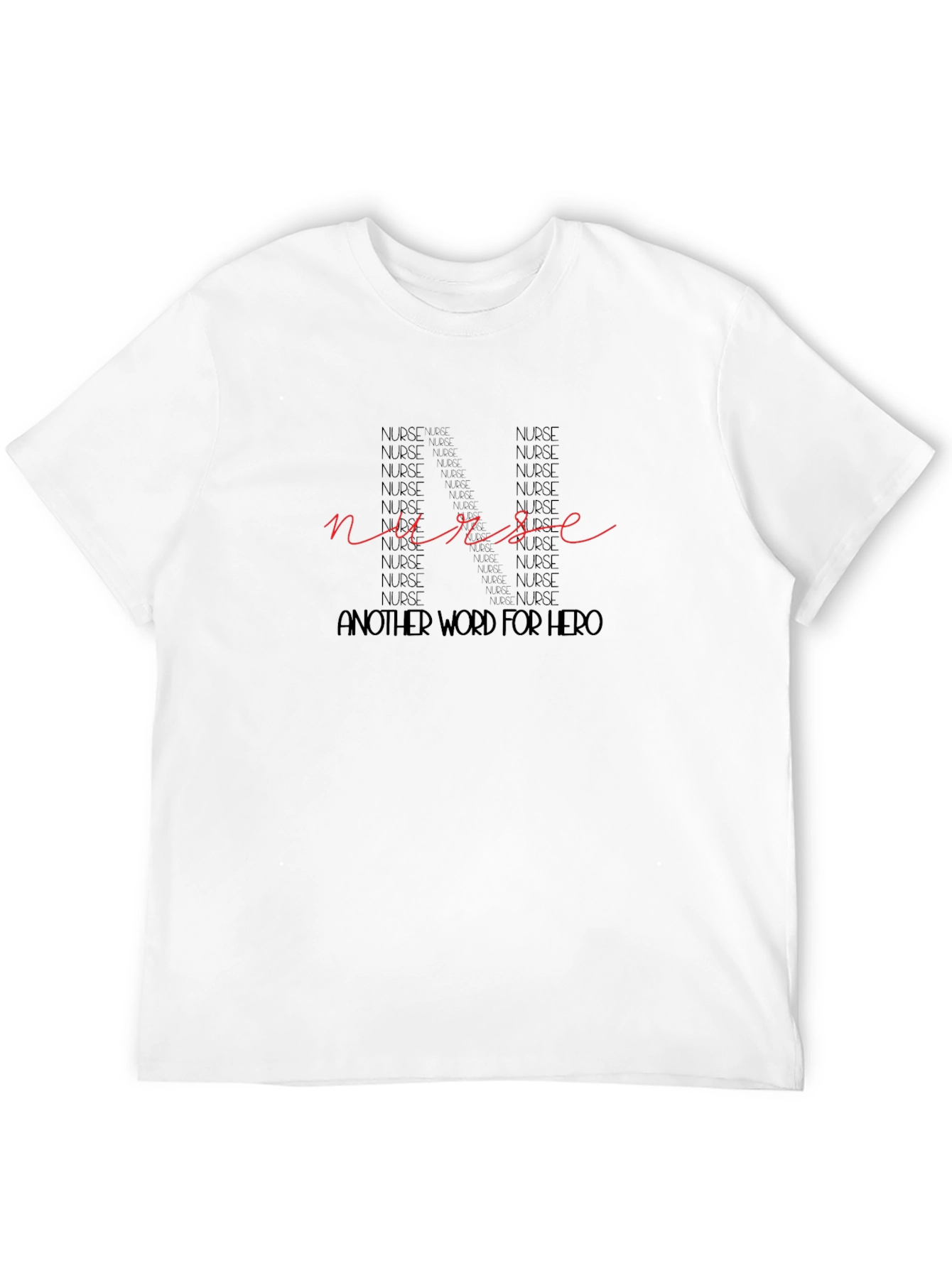 Nurse Hero Graphic T-Shirt - Black Casual Tee