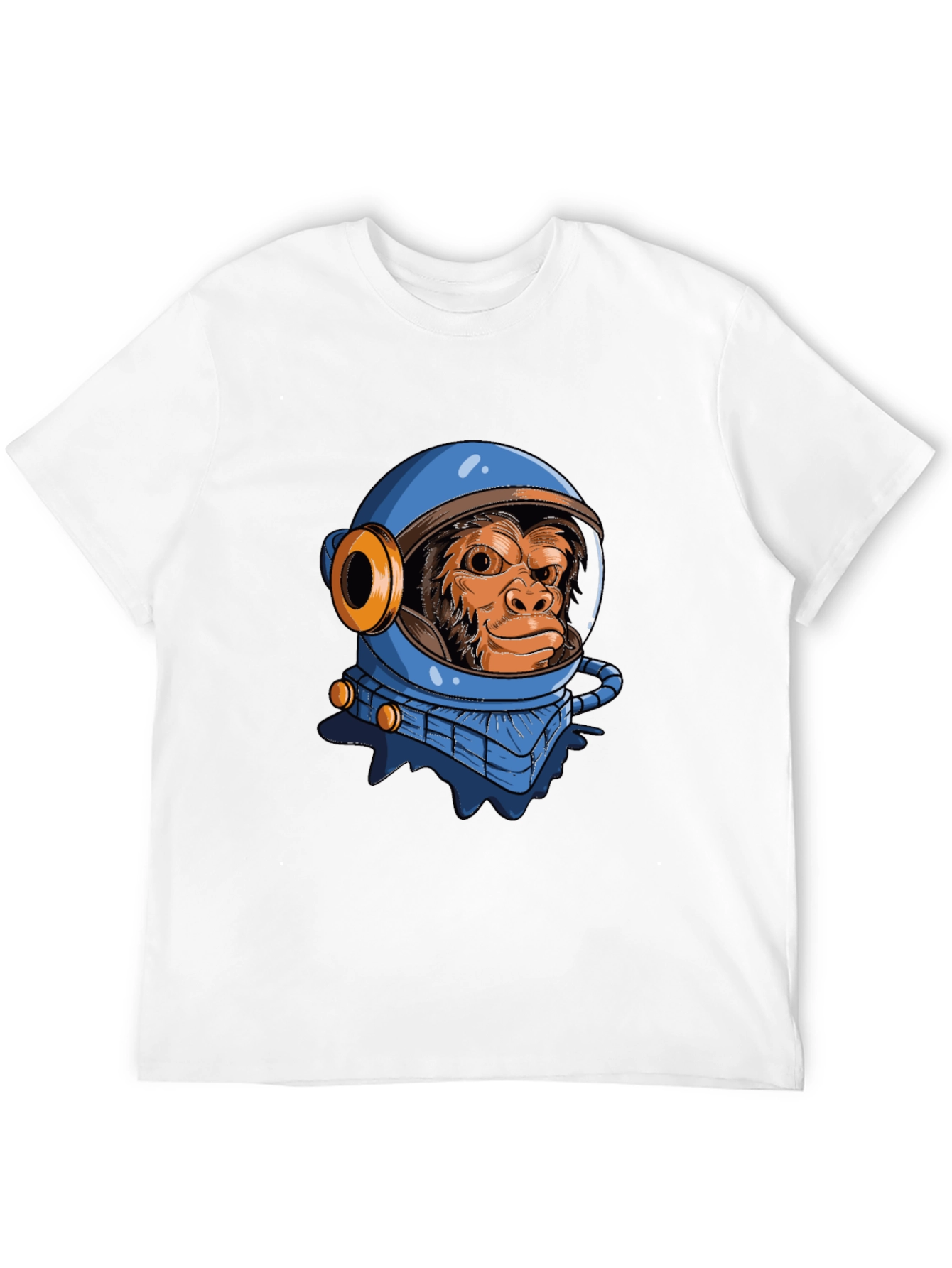 Monkey Astronaut Graphic T-Shirt - Space Chimpanzee Tee