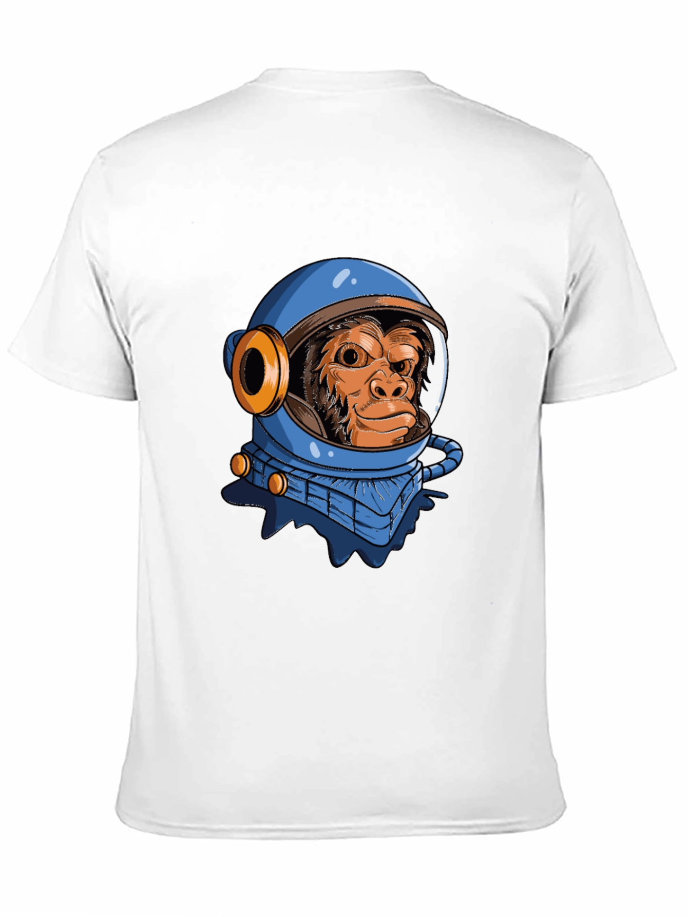 Monkey Astronaut Graphic T-Shirt - Space Chimpanzee Tee