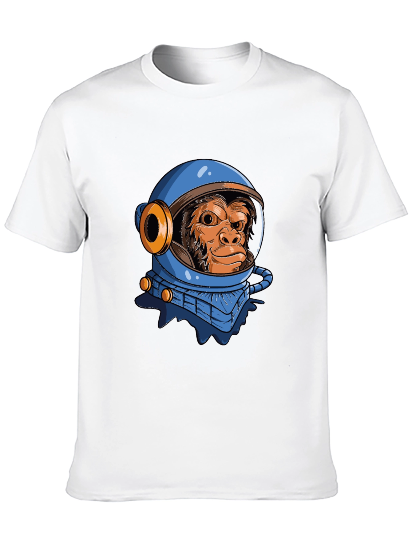 Monkey Astronaut Graphic T-Shirt - Space Chimpanzee Tee