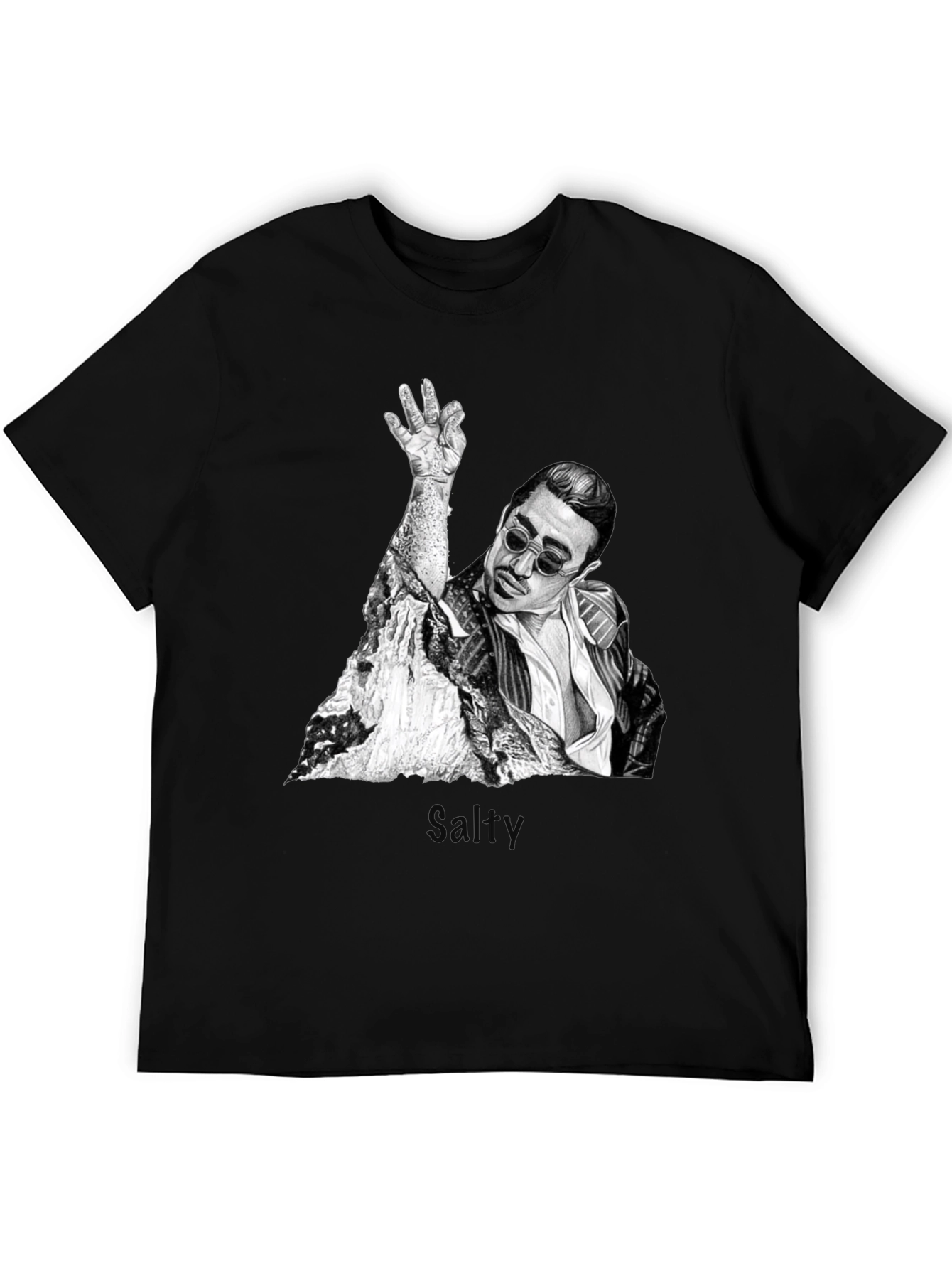 Salt Bae Graphic T-Shirt - Trendy Black Tee