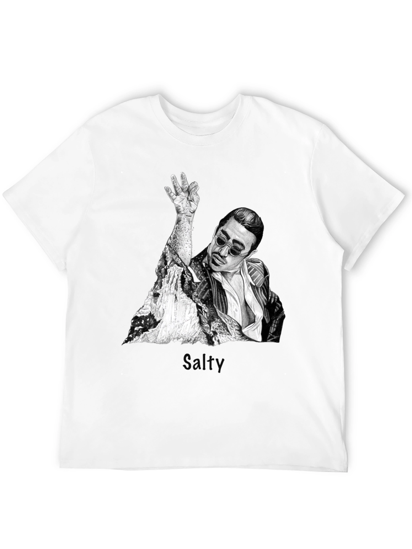 Salt Bae Graphic T-Shirt - Trendy Black Tee