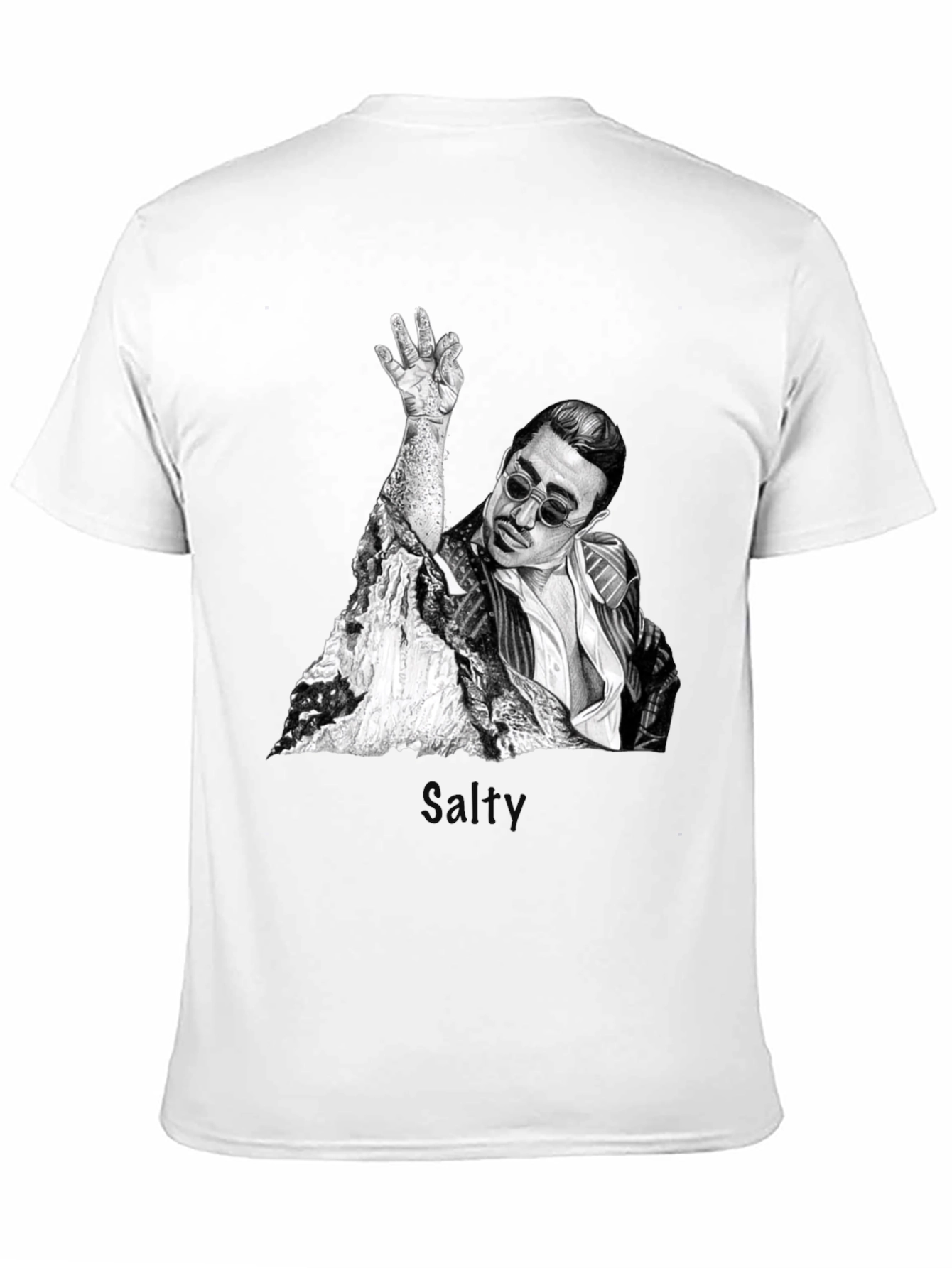 Salt Bae Graphic T-Shirt - Trendy Black Tee