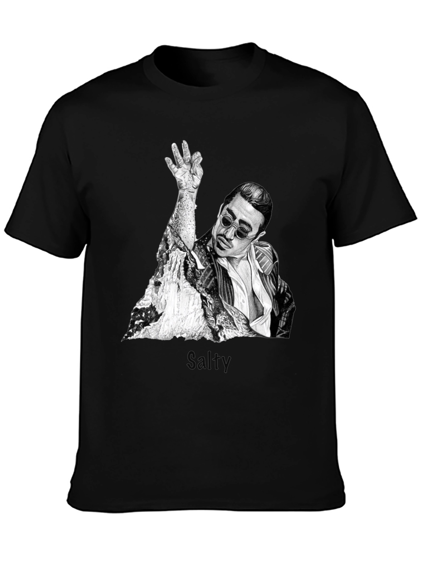 Salt Bae Graphic T-Shirt - Trendy Black Tee