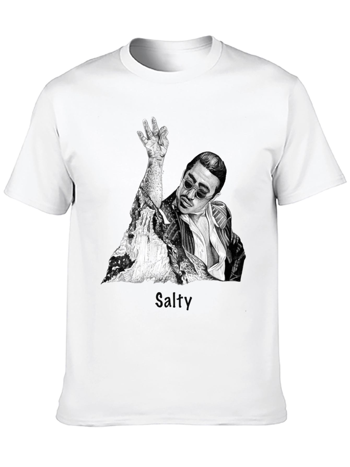 Salt Bae Graphic T-Shirt - Trendy Black Tee