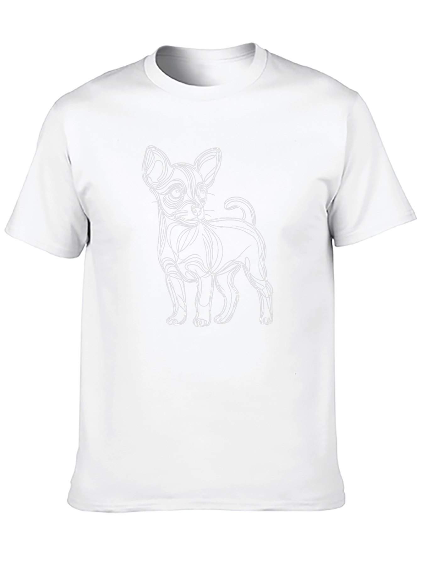Chihuahua Line Art T-Shirt