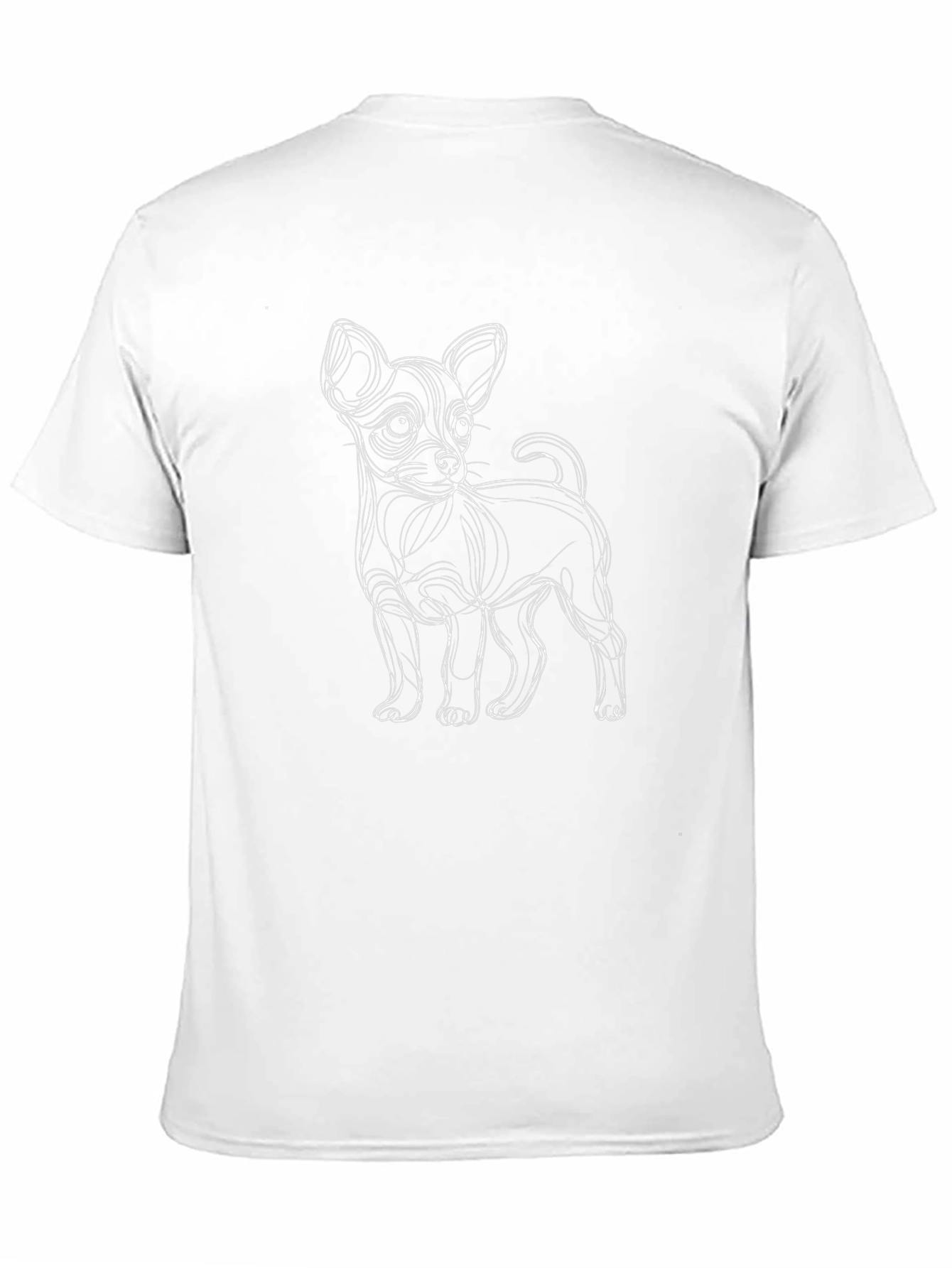 Chihuahua Line Art T-Shirt