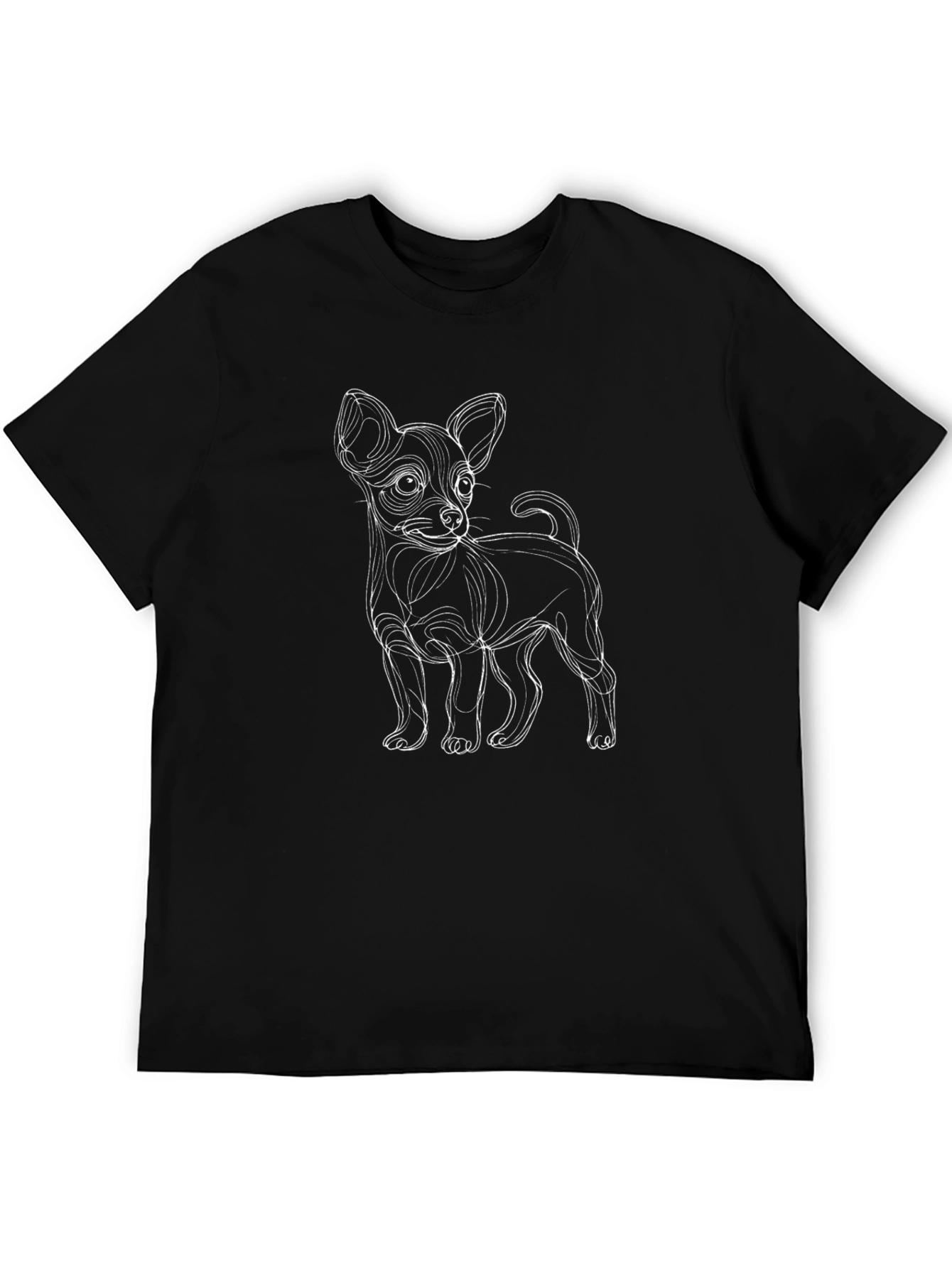 Chihuahua Line Art T-Shirt