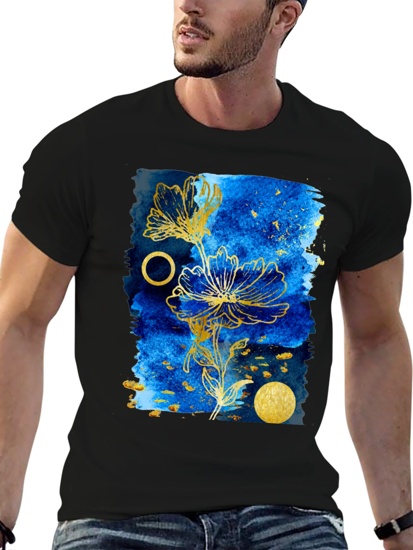 Floral Galaxy Print Tee