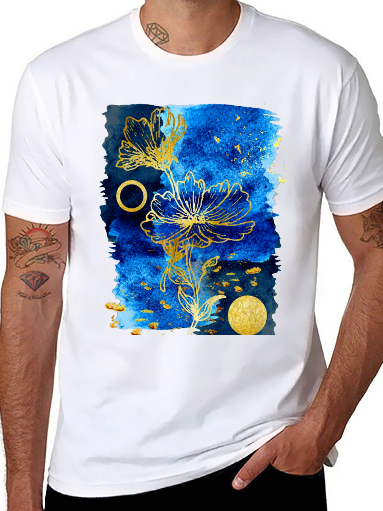 Floral Galaxy Print Tee