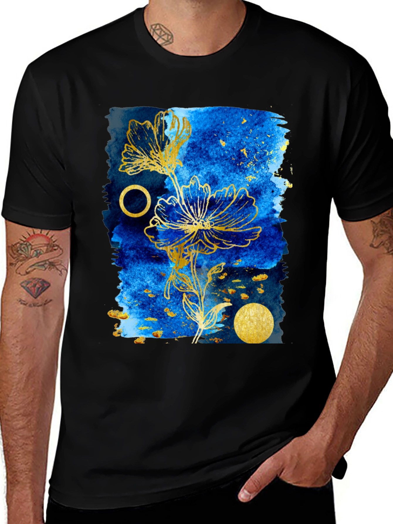 Floral Galaxy Print Tee