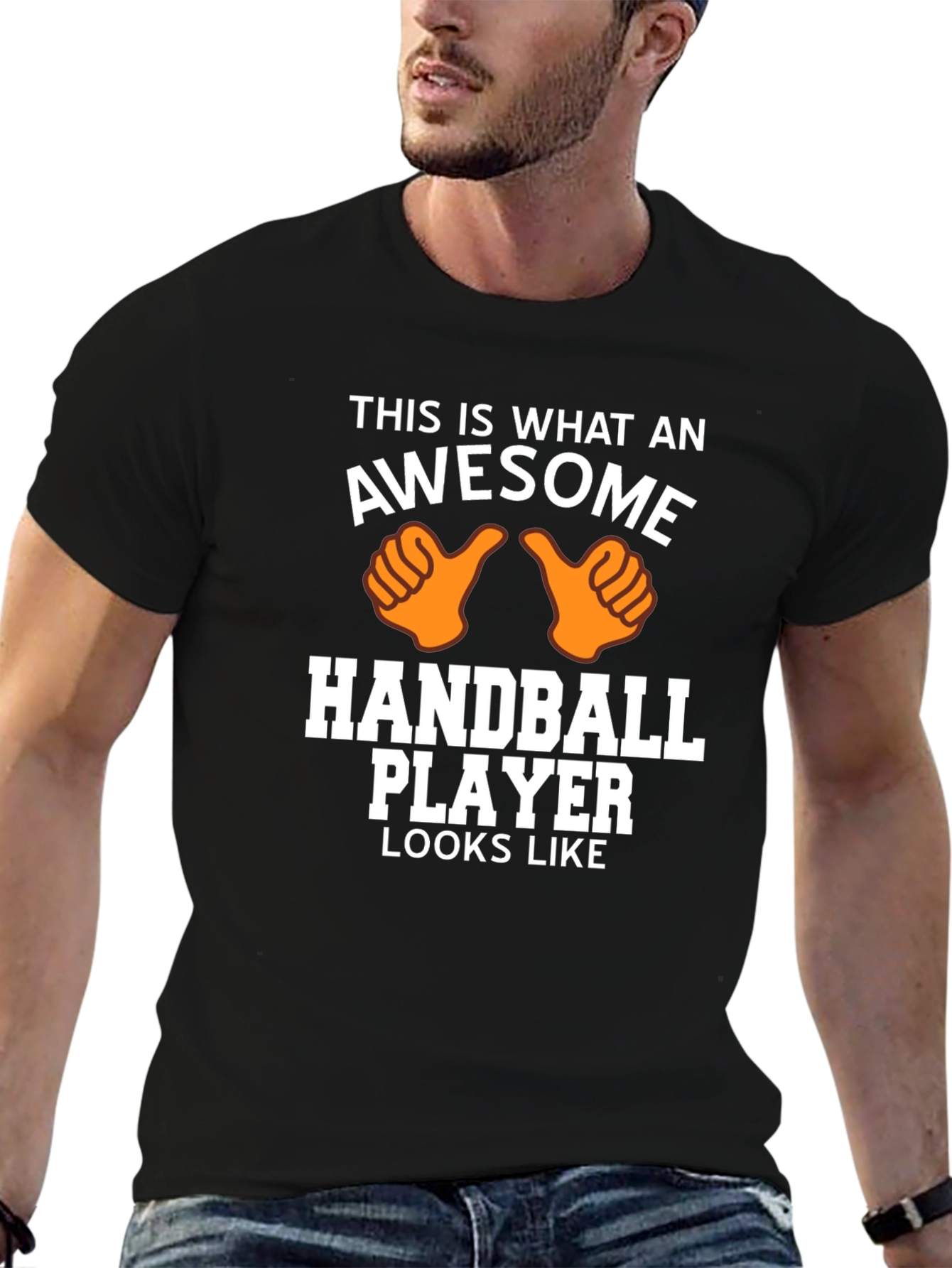 Awesome Handball Player Graphic Tee