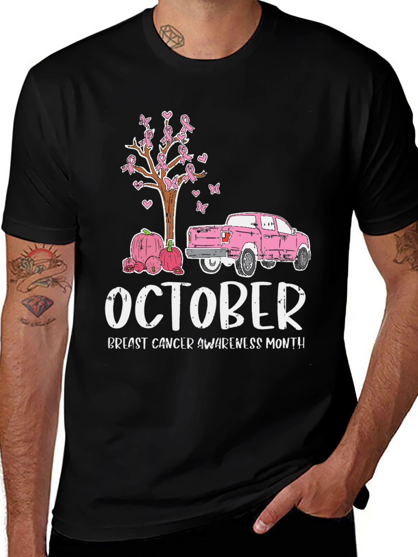 October Breast Cancer Awareness Month Graphic Tee
