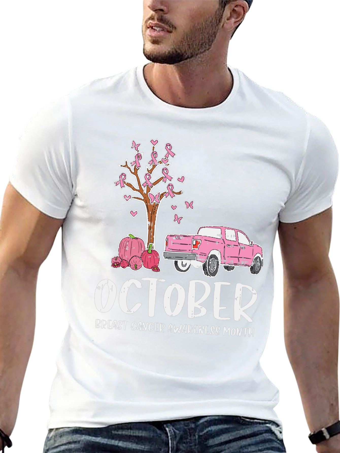 October Breast Cancer Awareness Month Graphic Tee